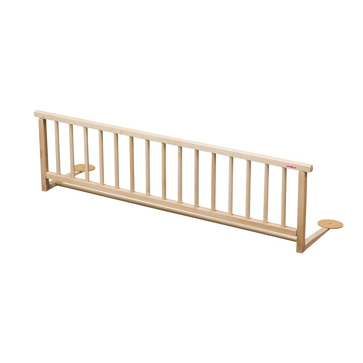 Barrière de lit en bois massif naturel vernis - 127x35 cm Barrière de lit en bois massif naturel vernis - 127x35 cm