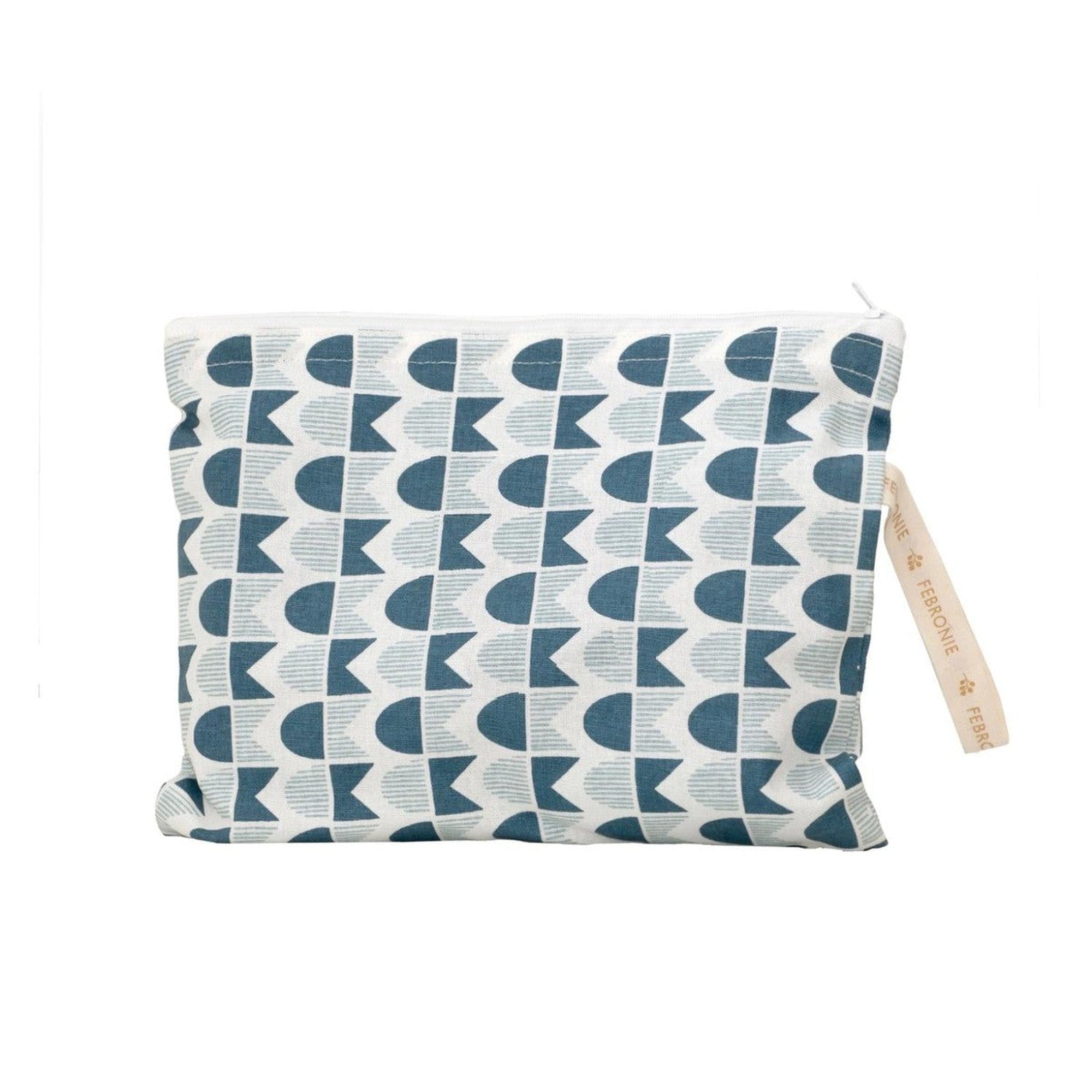 Pochette de plage en coton 28 x 21 Bleu paon Pochette de plage en coton 28 x 21 Bleu paon