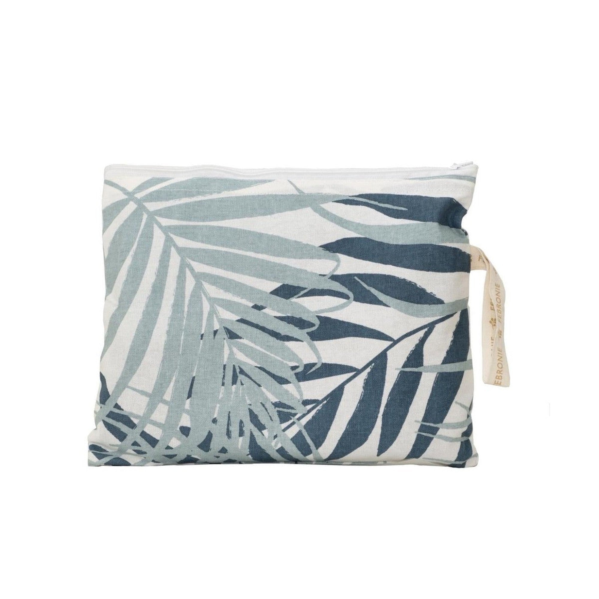 Pochette de plage en coton 28 x 21 Bleu paon Pochette de plage en coton 28 x 21 Bleu paon
