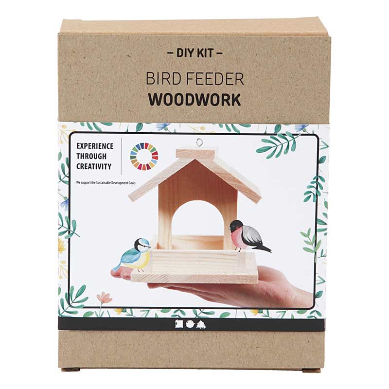 Kit DIY je fabrique ma mangeoire pour oiseaux 14,5x12,5x11,5cm