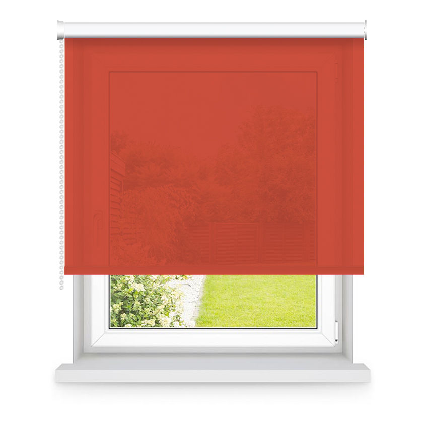 Store enrouleur tamisant rouge orangé L105x H250cm Store enrouleur tamisant rouge orangé L105x H250cm