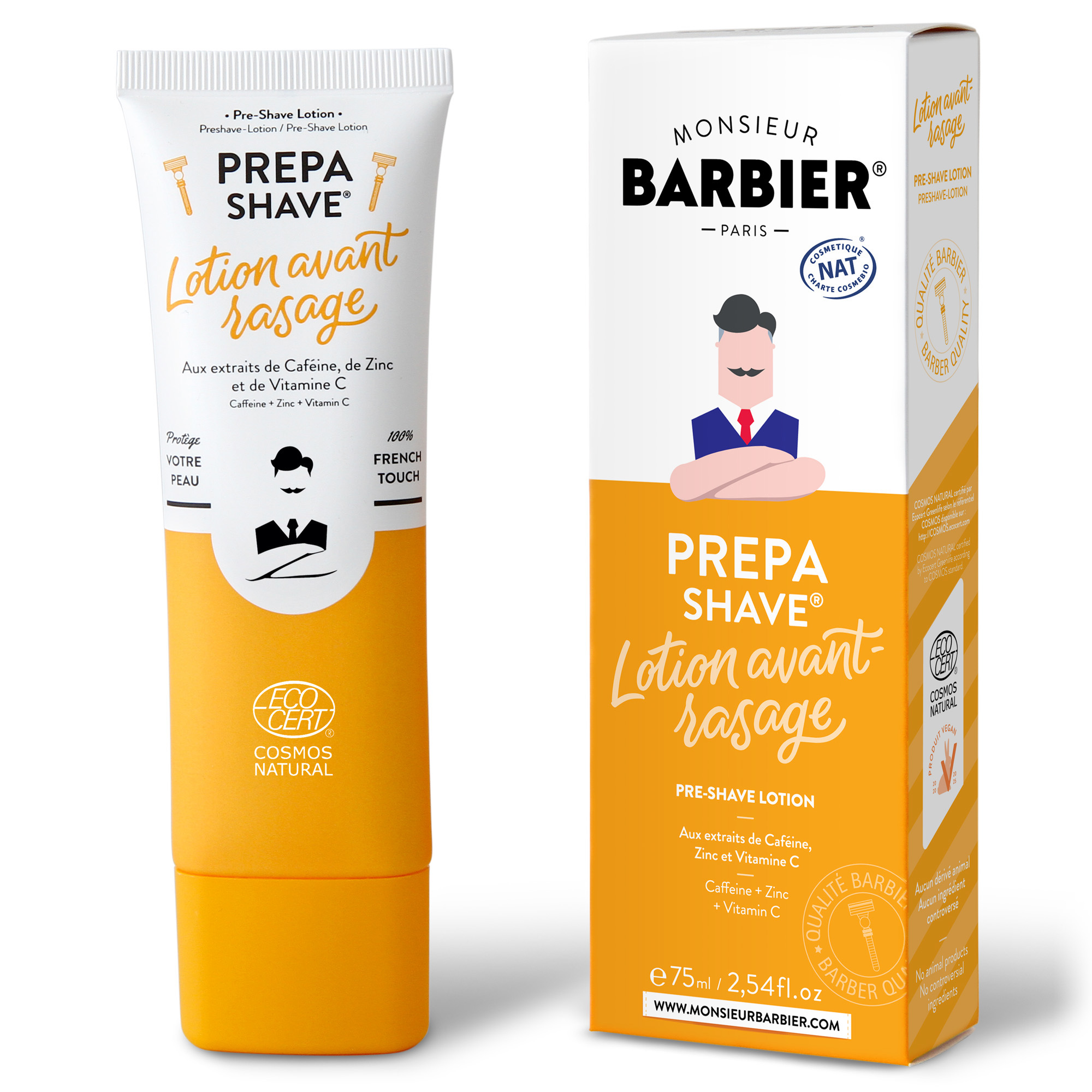 Lotion avant-rasage prepa shave 75 mL Lotion avant-rasage prepa shave 75 mL