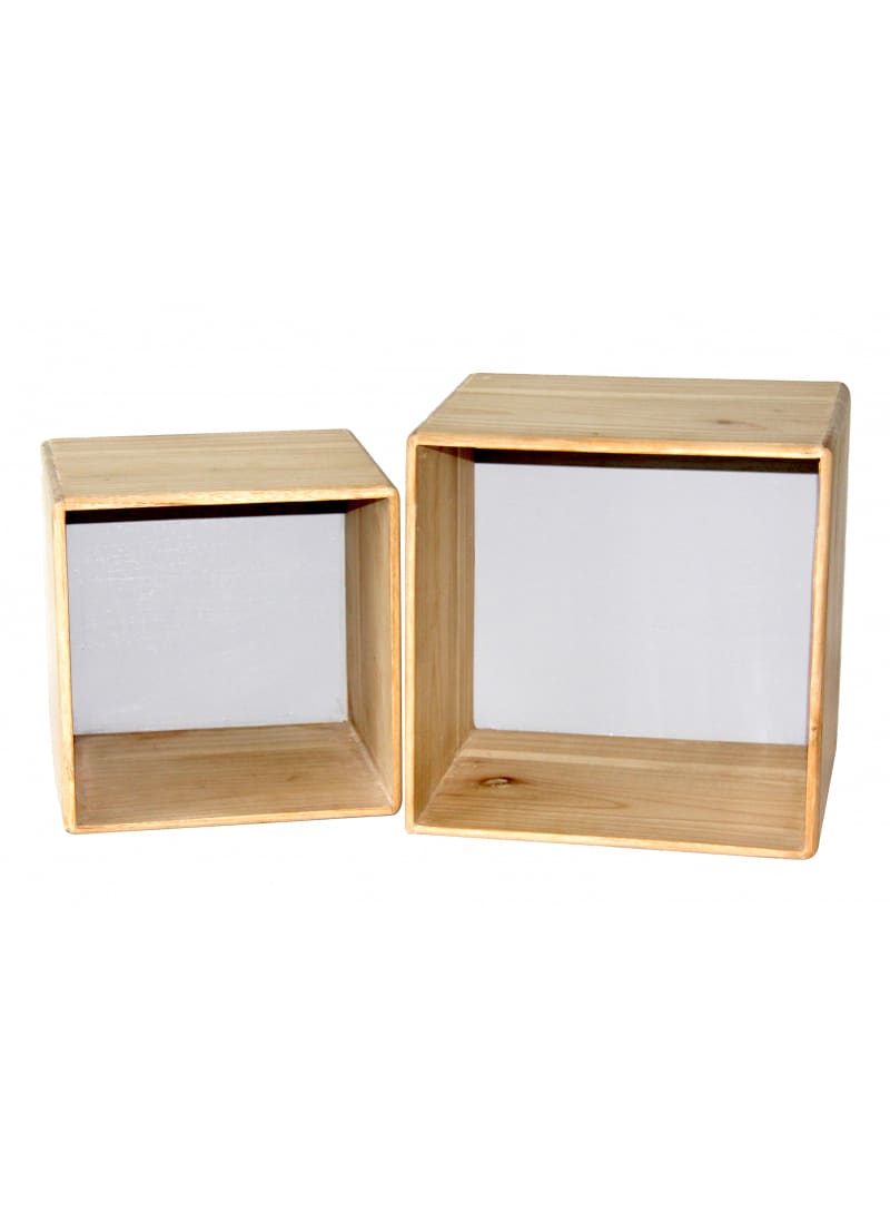 Etagères murales bois set de 2 Etagères murales bois set de 2