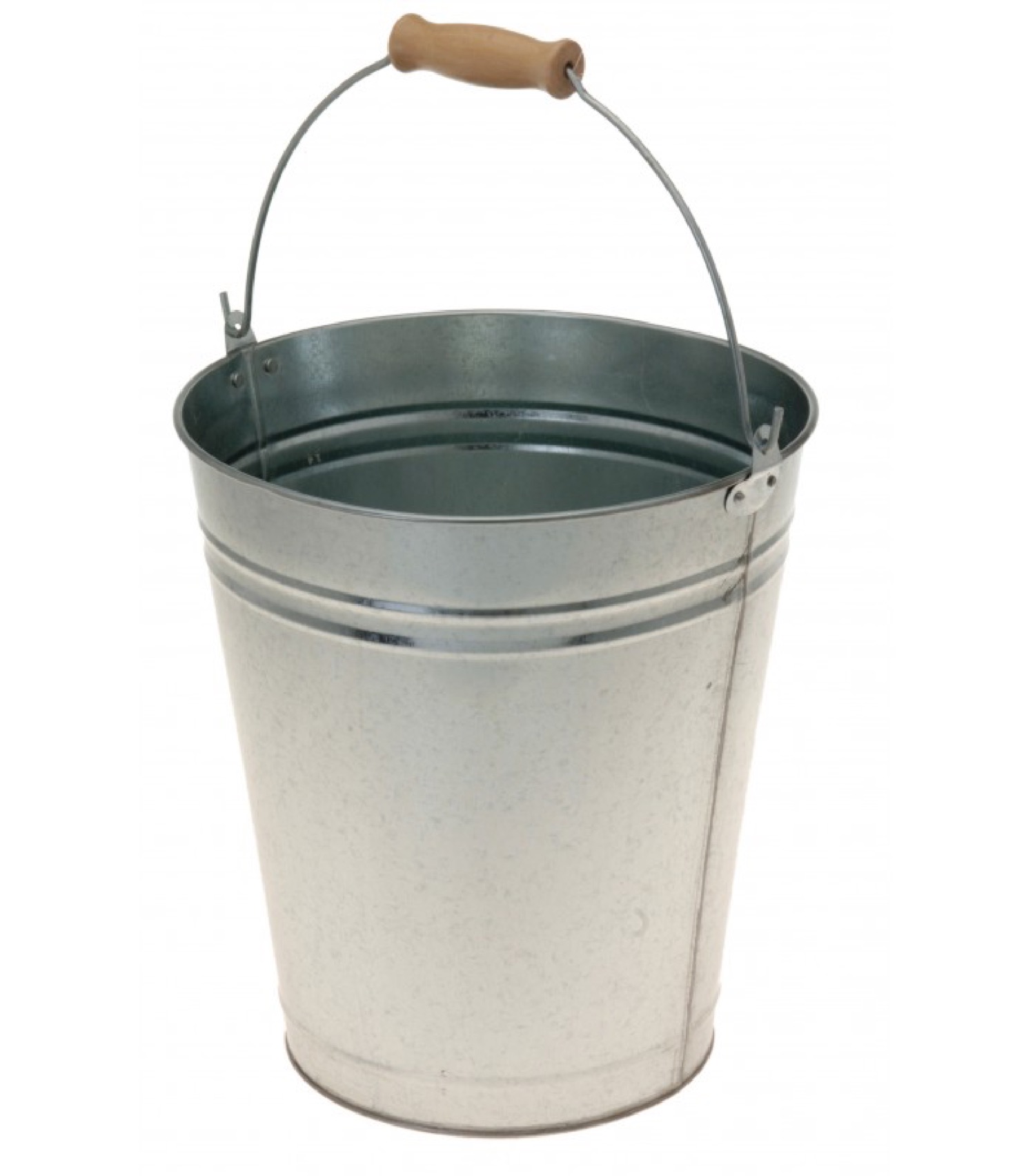 Seau en zinc et poignée en bois 10L Seau en zinc et poignée en bois 10L
