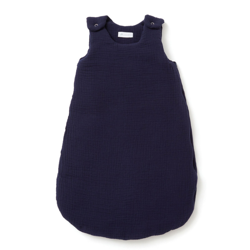 Gigoteuse en gaze de coton bleu nuit (6-24 mois) Gigoteuse en gaze de coton bleu nuit (6-24 mois)