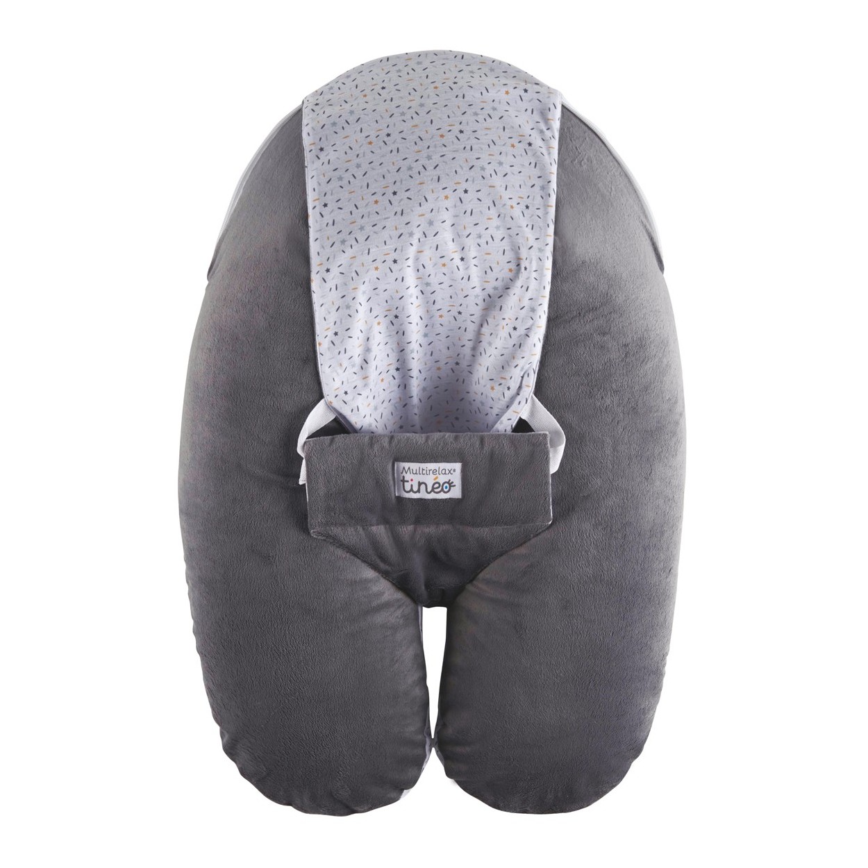 Coussin de maternité Multirelax velours gris Coussin de maternité Multirelax velours gris