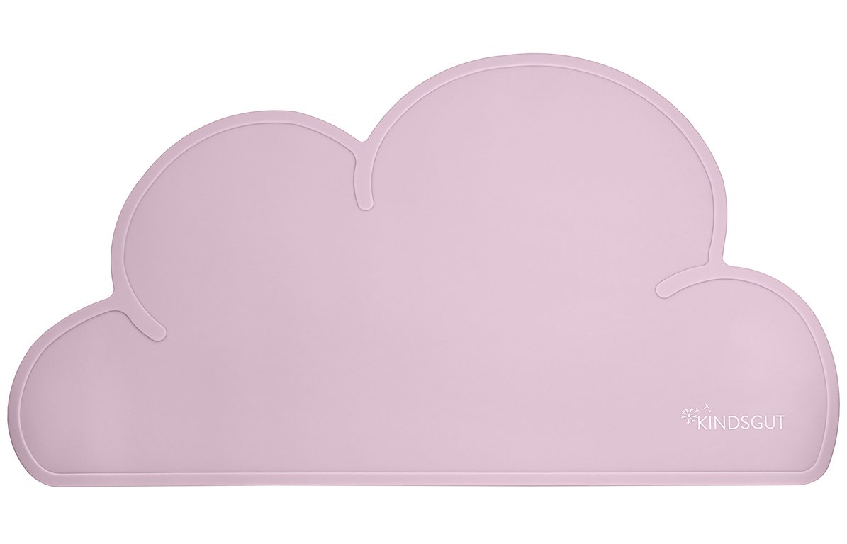Set de table en forme de nuage en silicone rose pâle