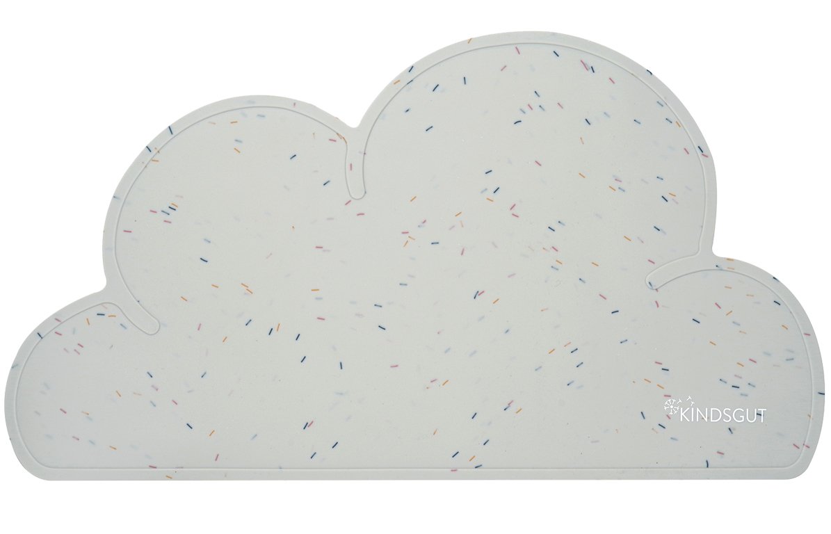 Set de table en forme de nuage en silicone confettis