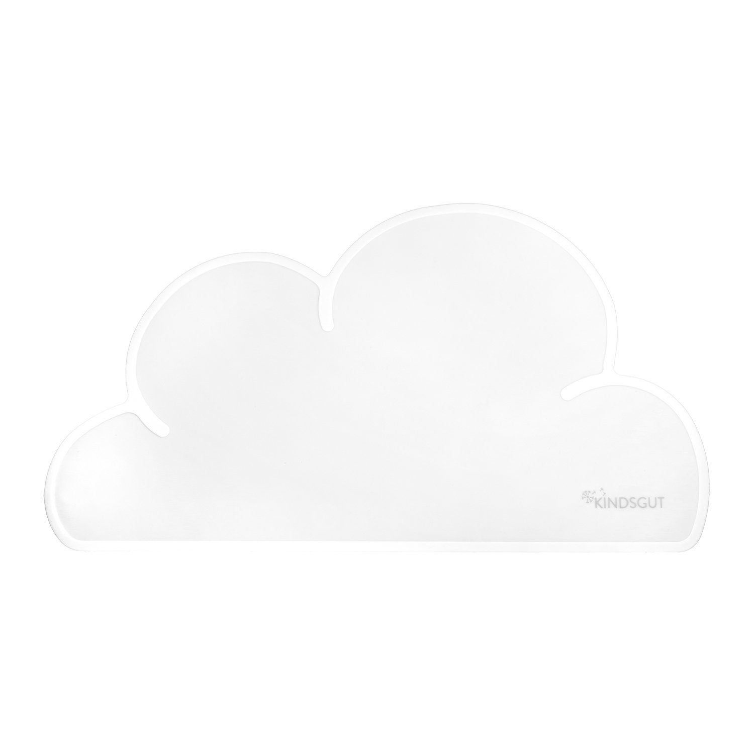 Set de table en forme de nuage en silicone blanc