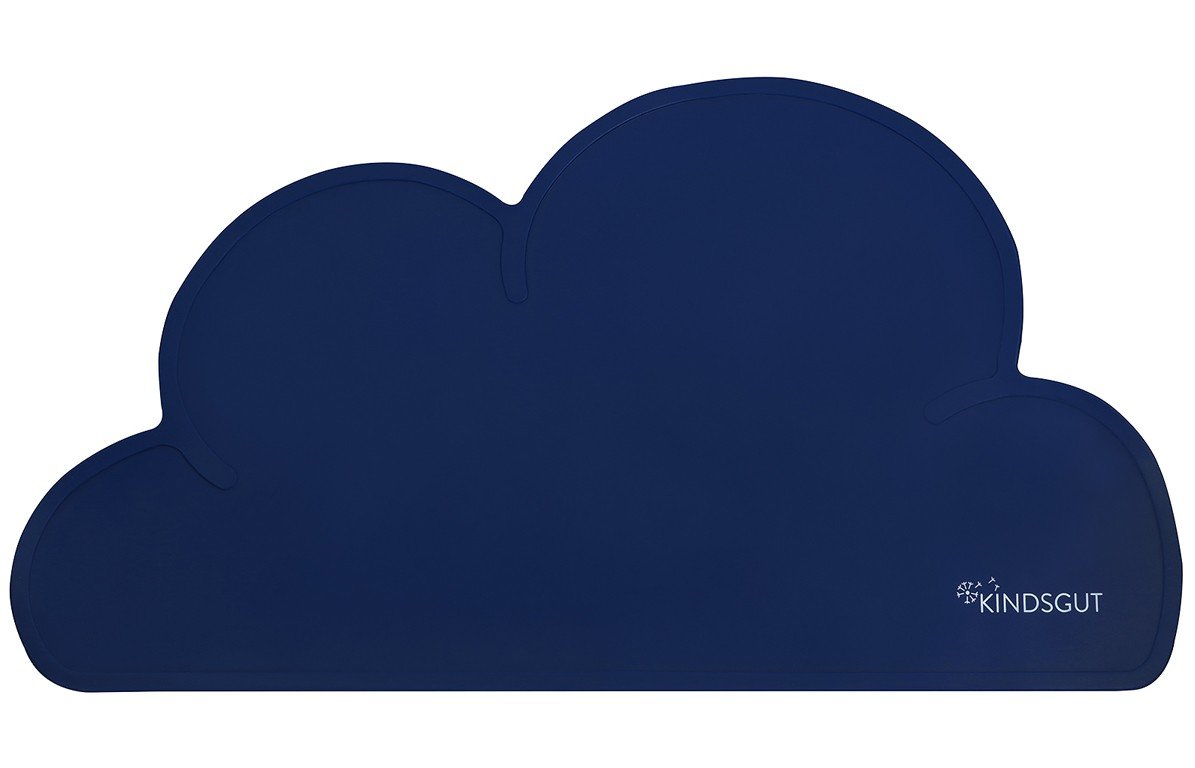 Set de table en forme de nuage en silicone bleu roi Set de table en forme de nuage en silicone bleu roi