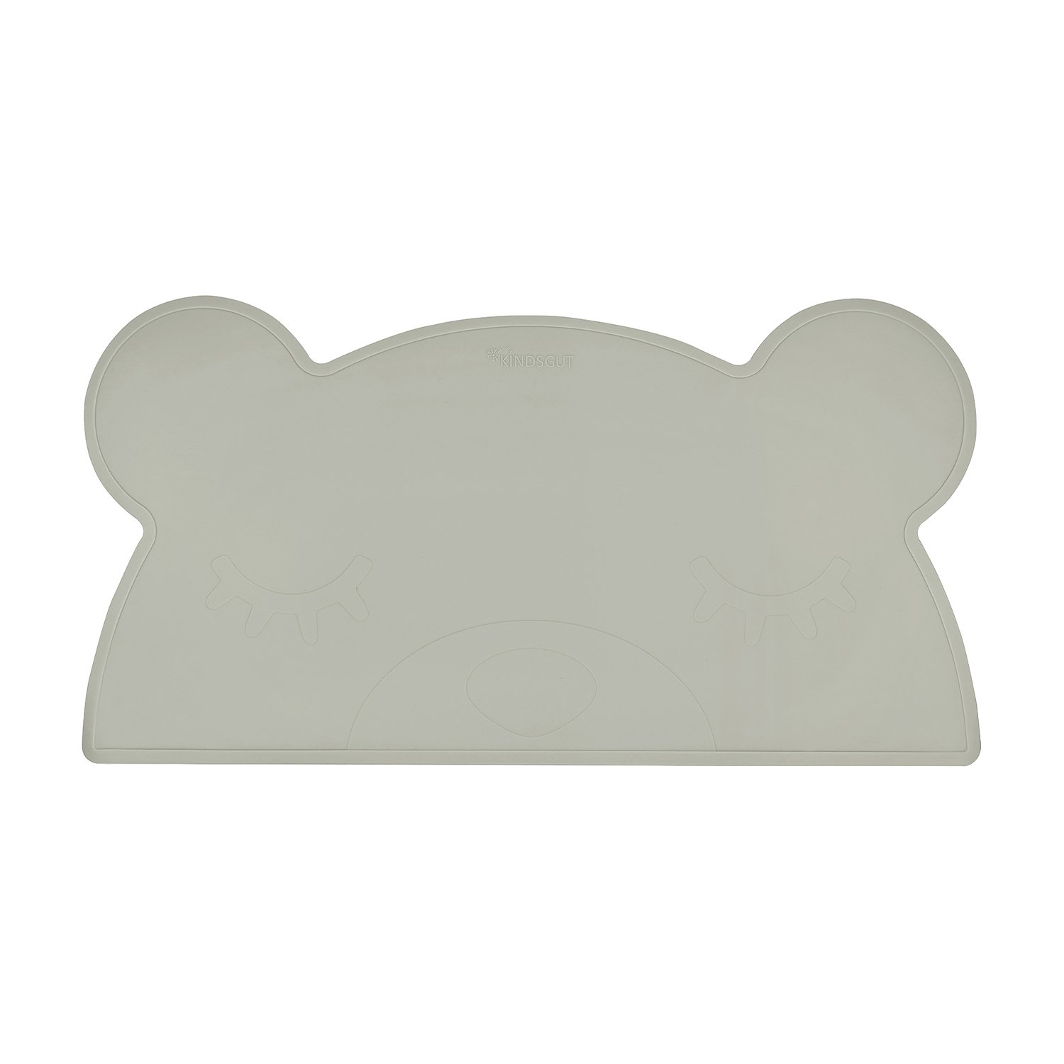 Set de table en forme d’ours en silicone gris foncé Set de table en forme d’ours en silicone gris foncé