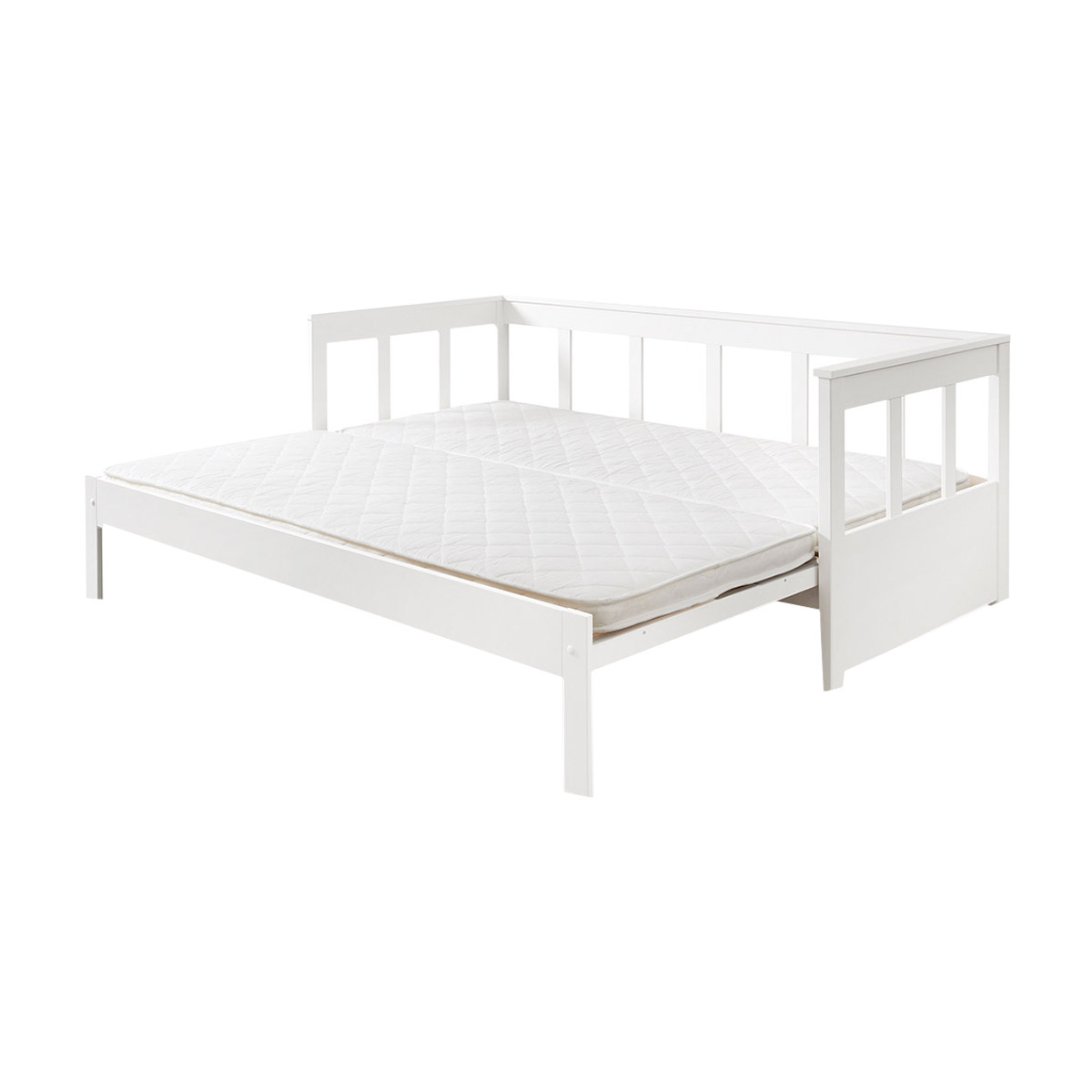 Lit extensible 90x200 blanc