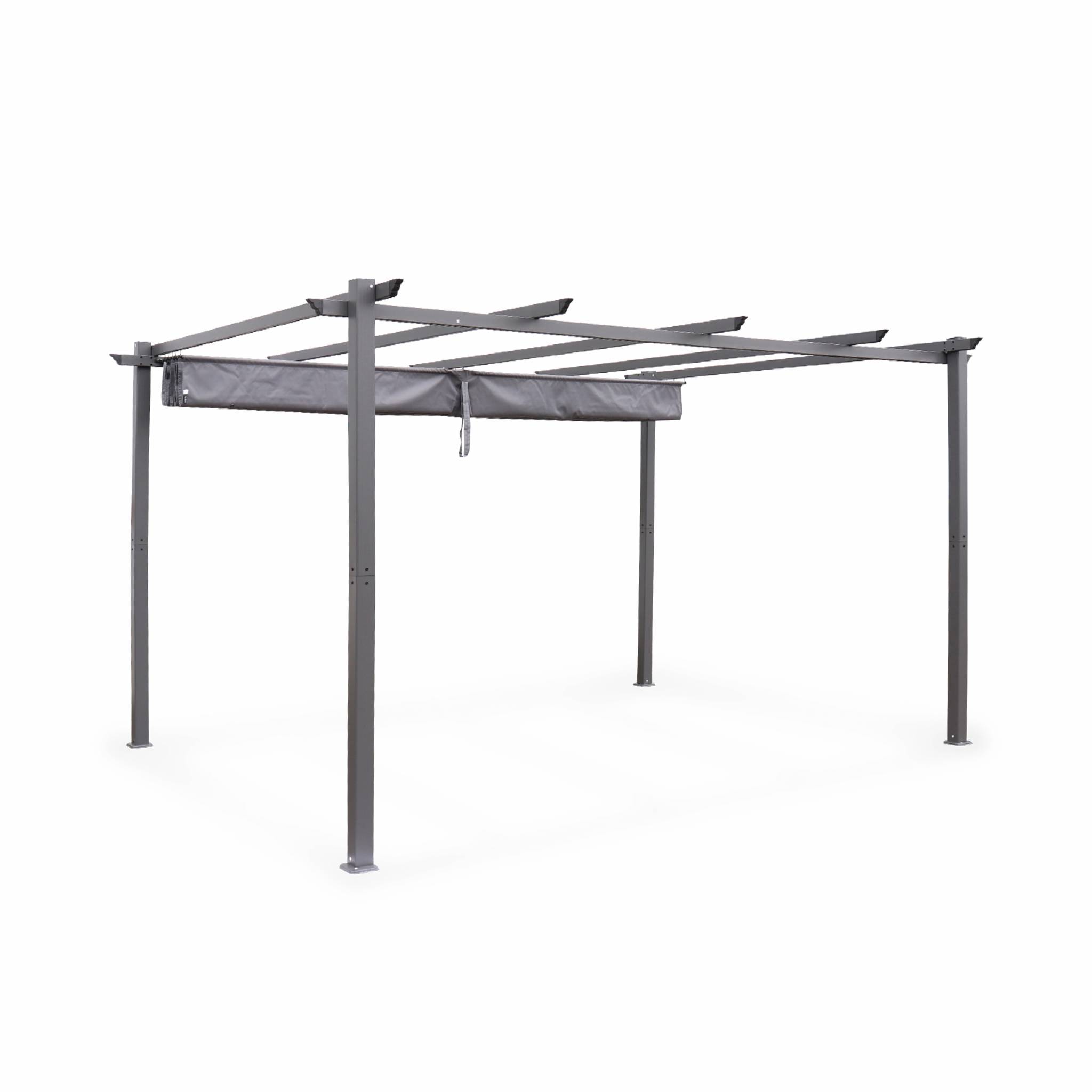 Tente de jardin pergola aluminium 3x4m grise isla Tente de jardin pergola aluminium 3x4m grise isla