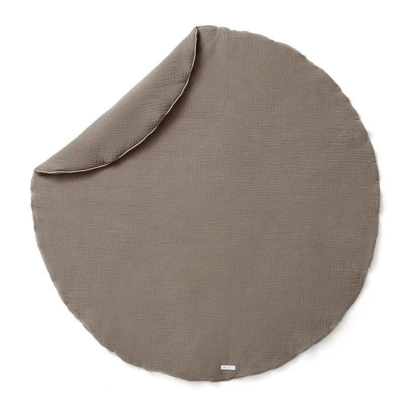 Tapis d'éveill rond taupe Tapis d'éveill rond taupe