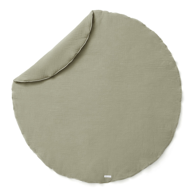 Tapis d'éveil rond vert sauge Tapis d'éveil rond vert sauge