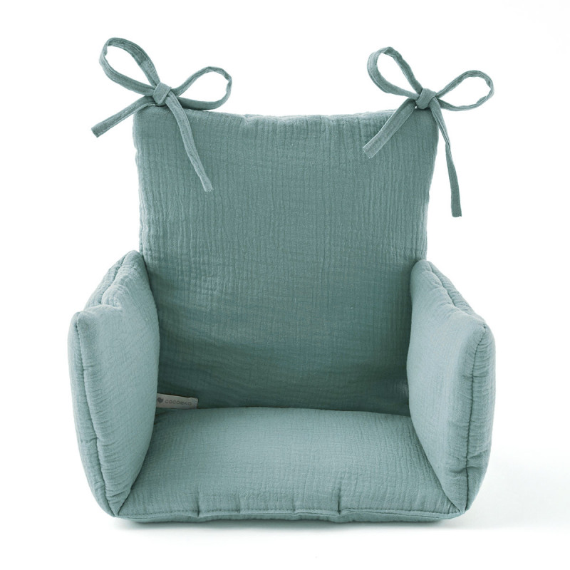 Coussin chaise haute vert eucalyptus Coussin chaise haute vert eucalyptus
