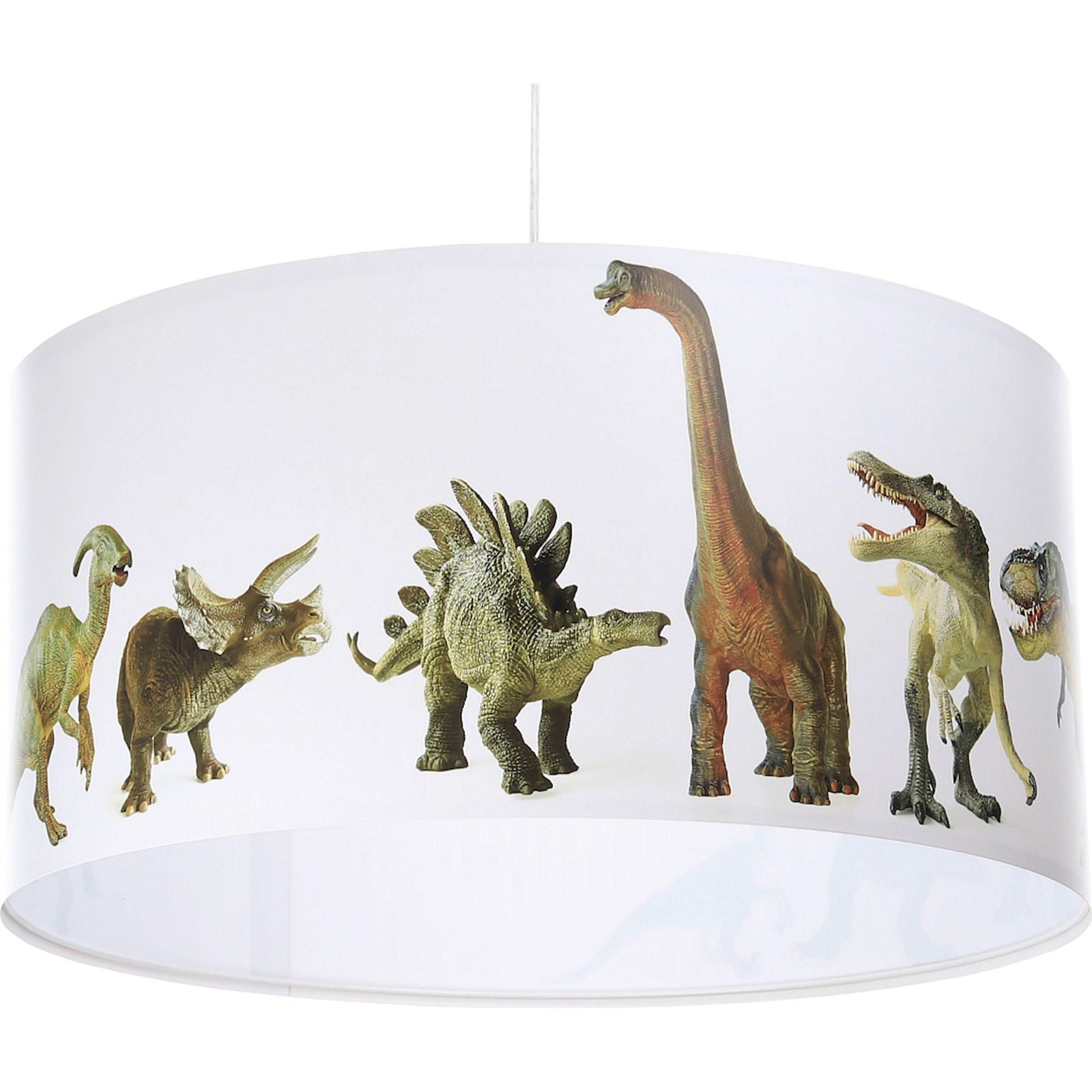 Suspension enfant abat-jour tissu multicolore et blanc Ø 30 Suspension enfant abat-jour tissu multicolore et blanc Ø 30
