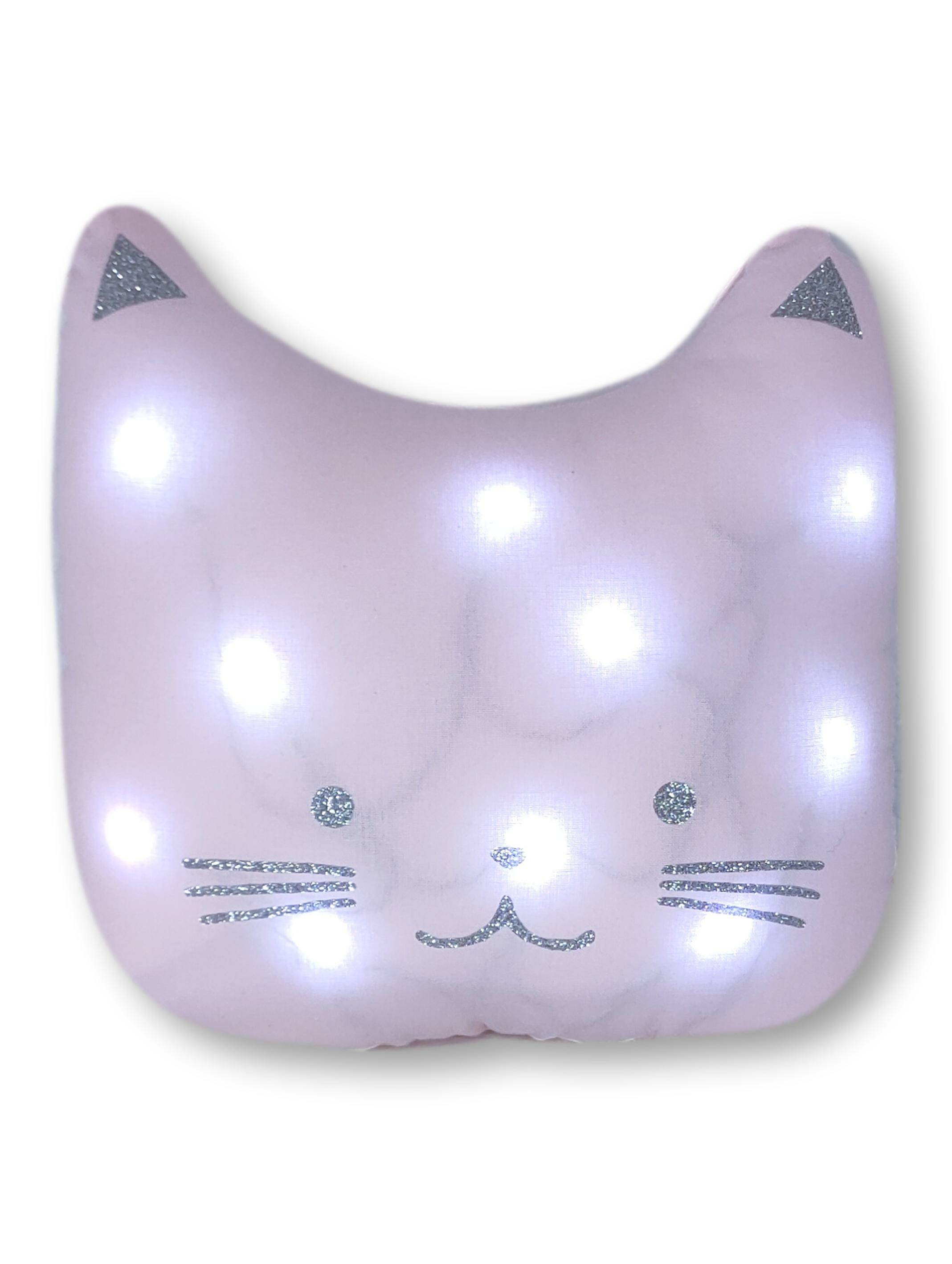 Veilleuse chat enfant rose