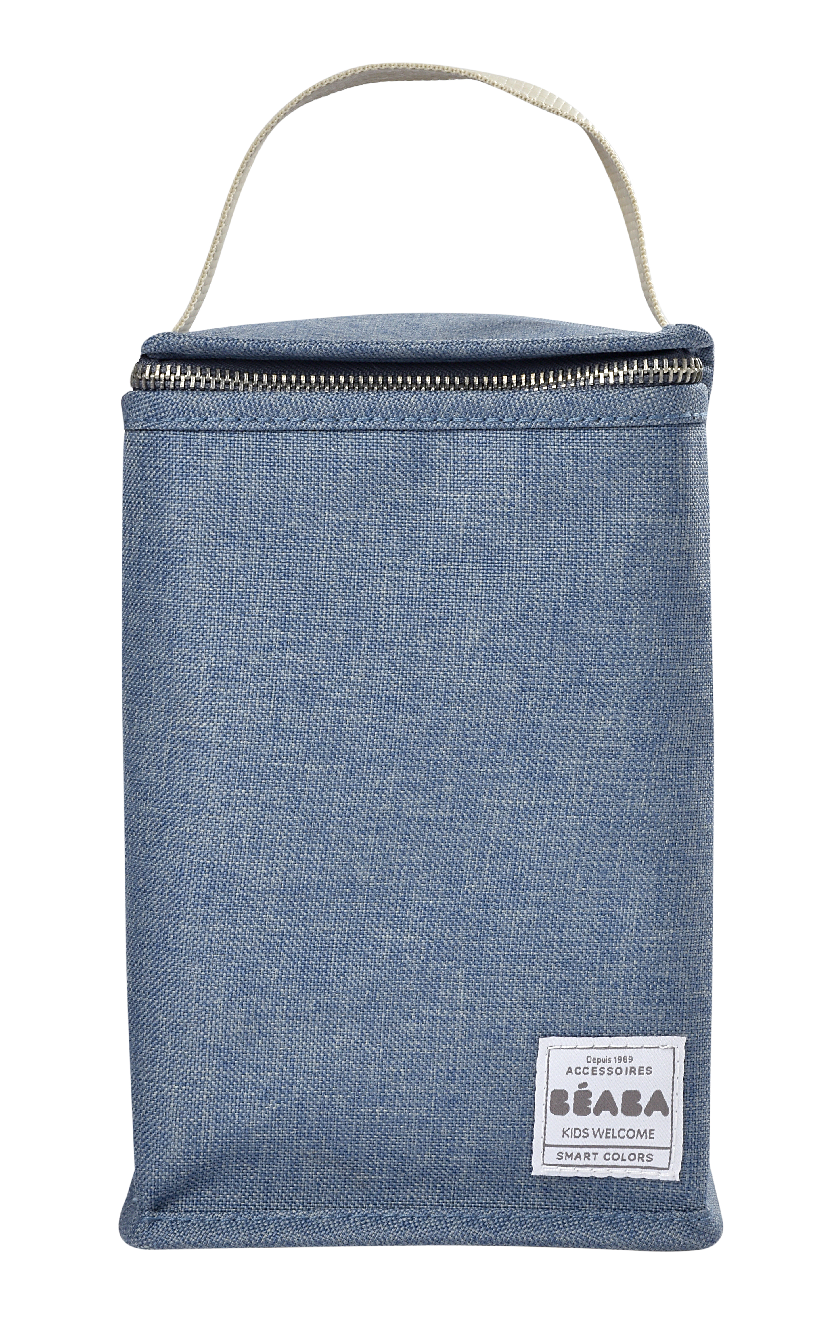 Pochette repas isotherme bleu chiné Pochette repas isotherme bleu chiné