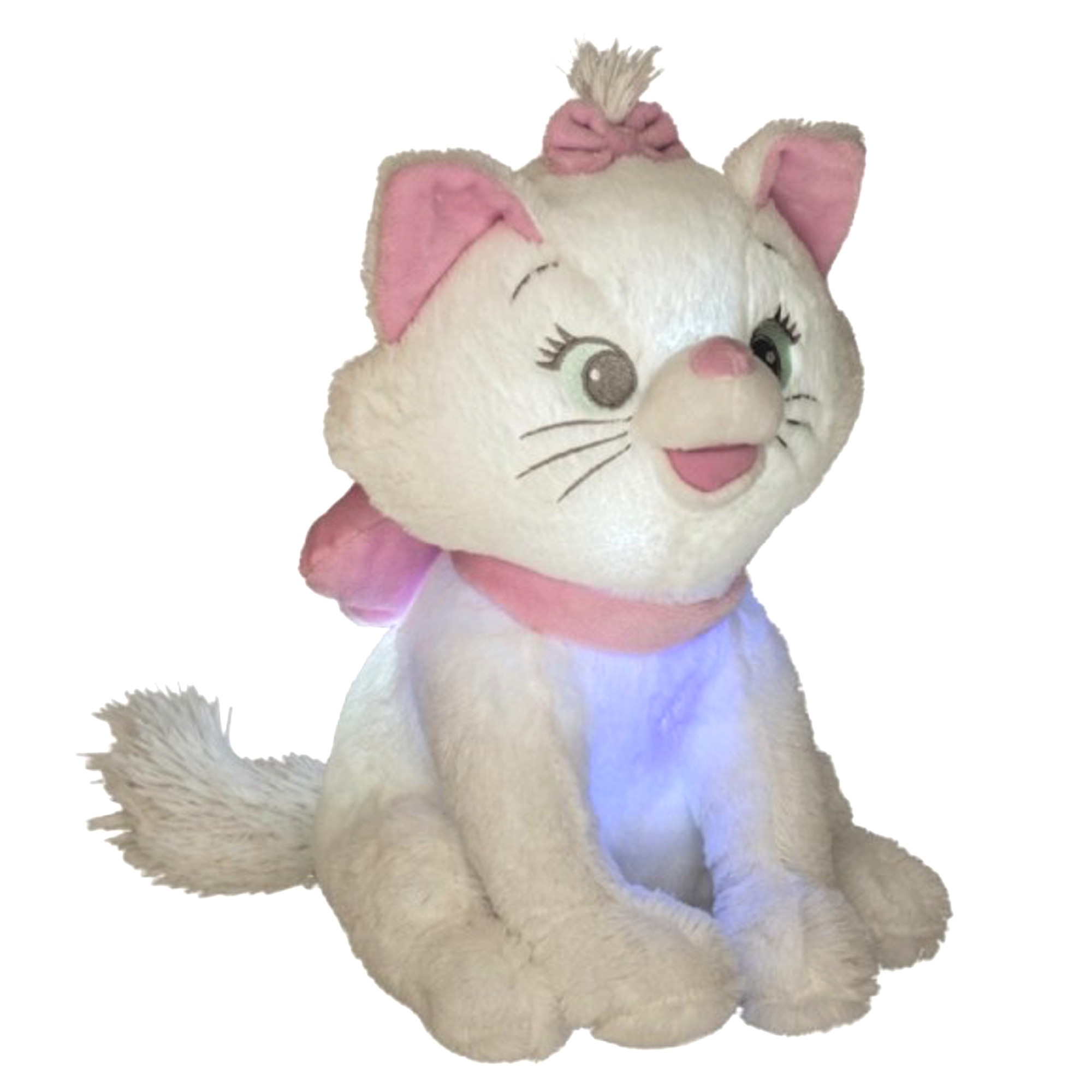 Peluche lumineuse et musicale les aristochats de disney blanc bébé Peluche lumineuse et musicale les aristochats de disney blanc bébé
