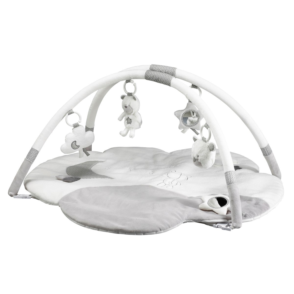 Tapis d'éveil bébé nuage et en polyester blanc Tapis d'éveil bébé nuage et en polyester blanc