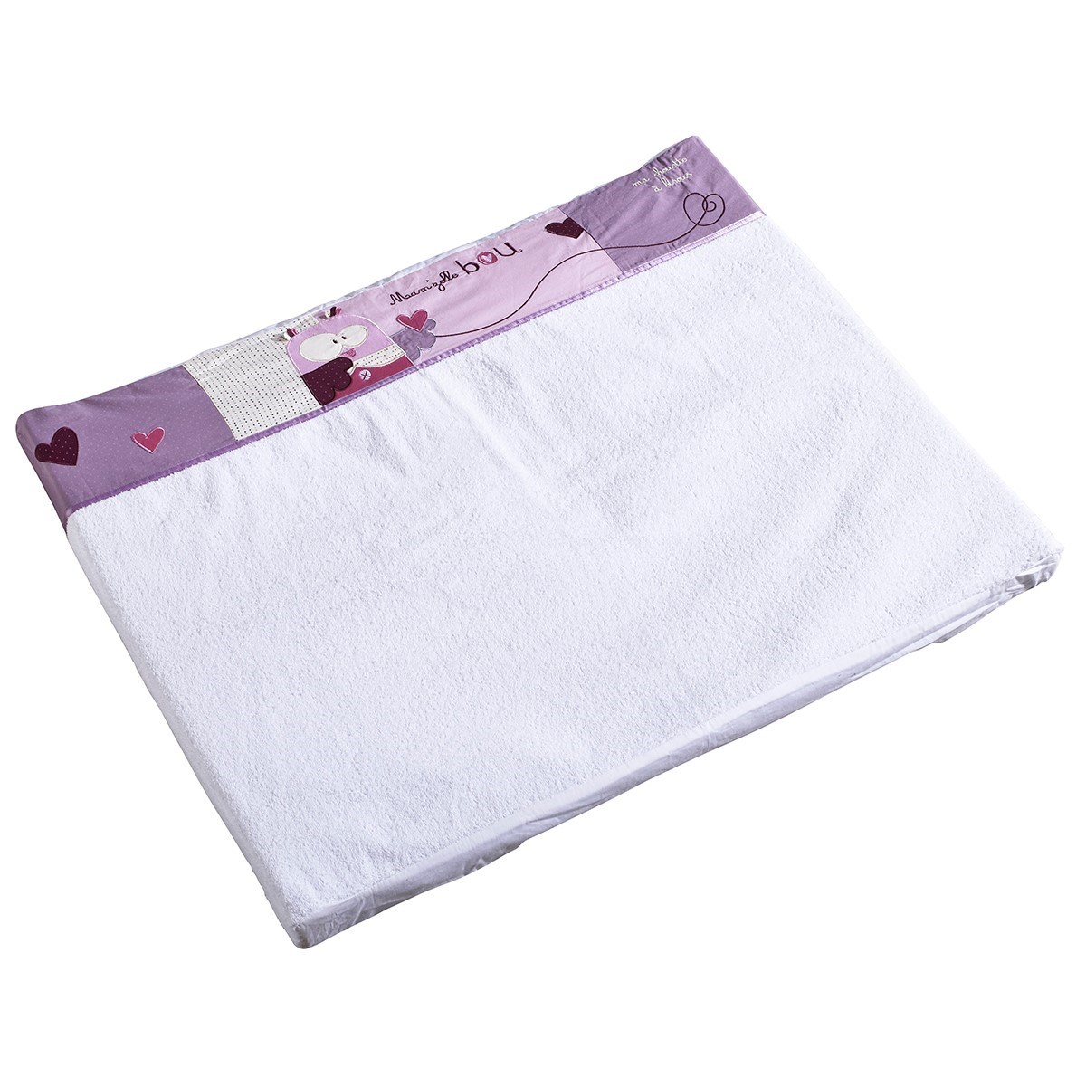 Matelas à langer en coton rose Matelas à langer en coton rose