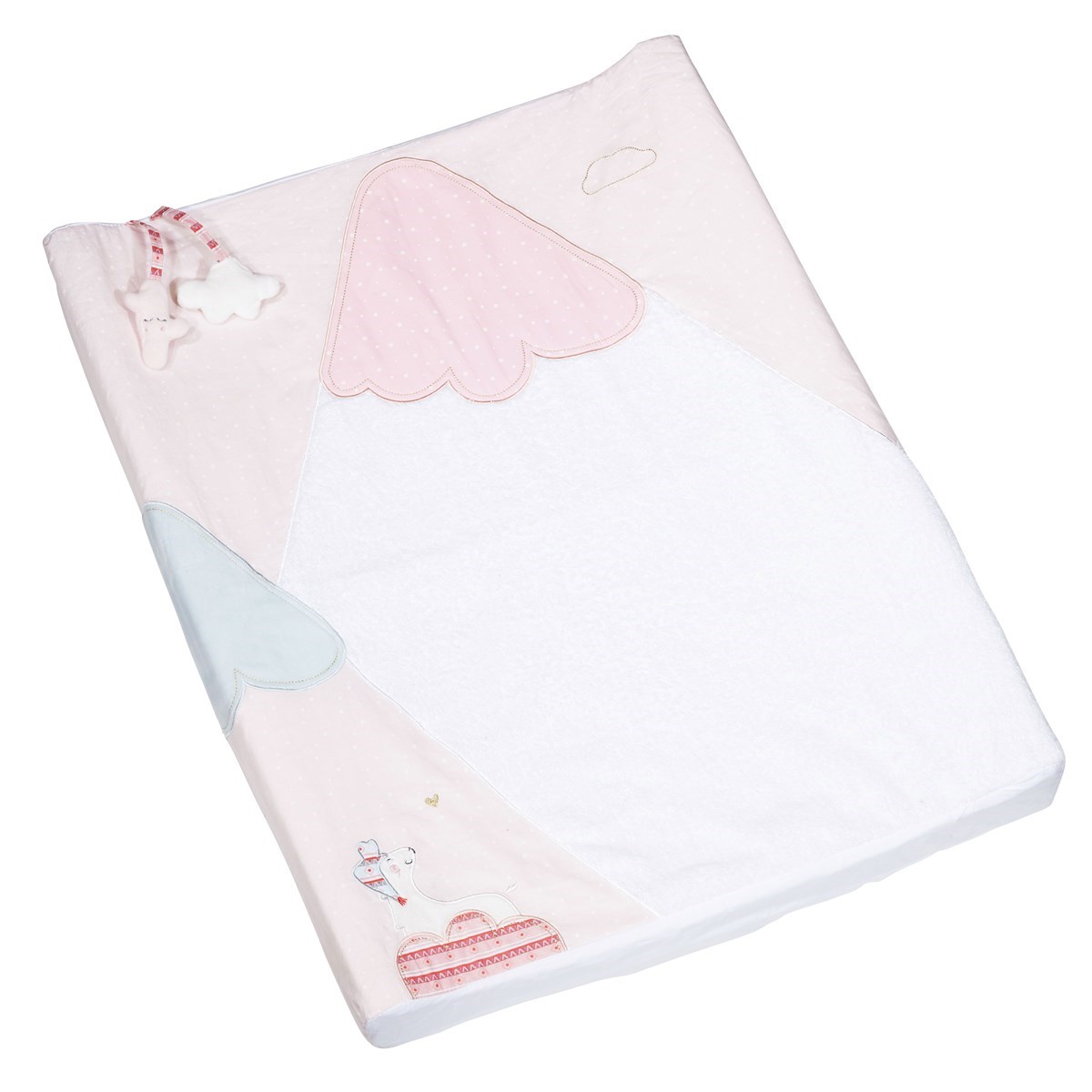 Matelas à langer en coton blanc Matelas à langer en coton blanc