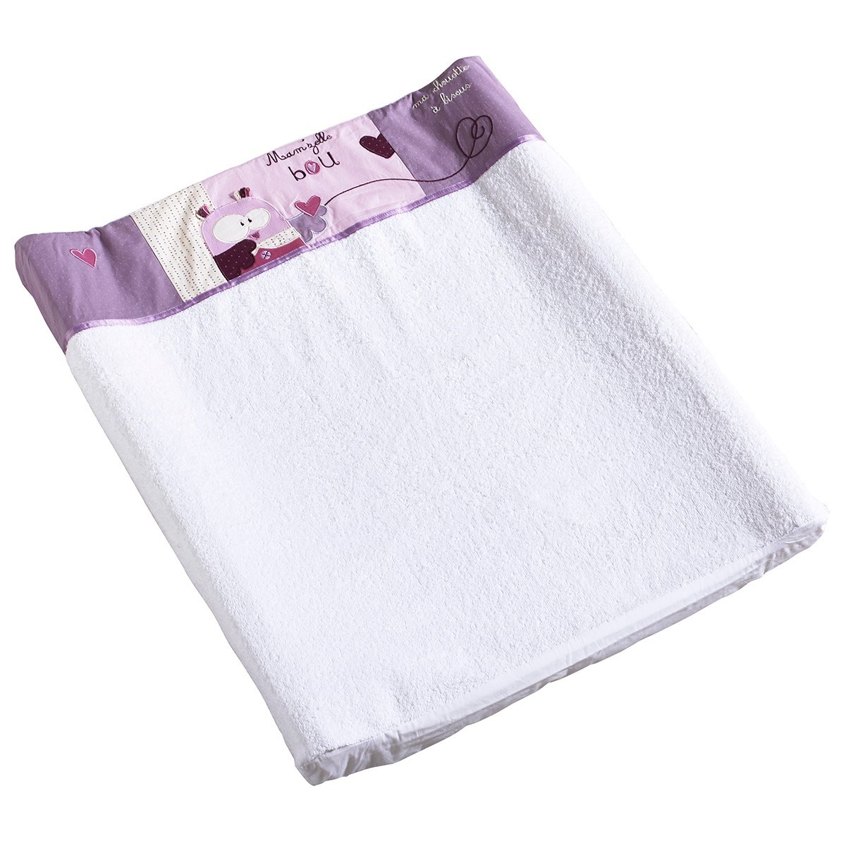 Matelas à langer en coton blanc Matelas à langer en coton blanc