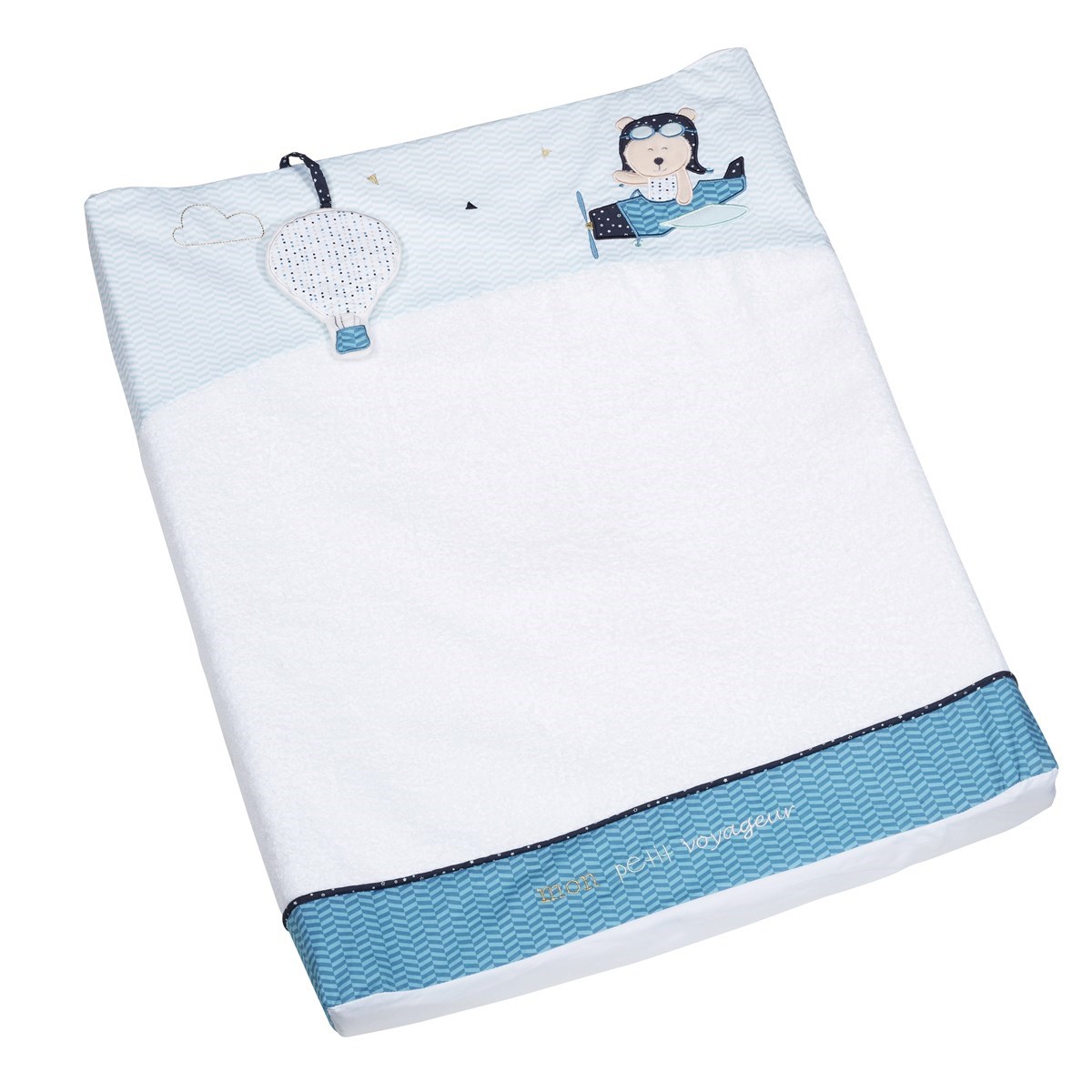 Matelas à langer en coton blanc Matelas à langer en coton blanc