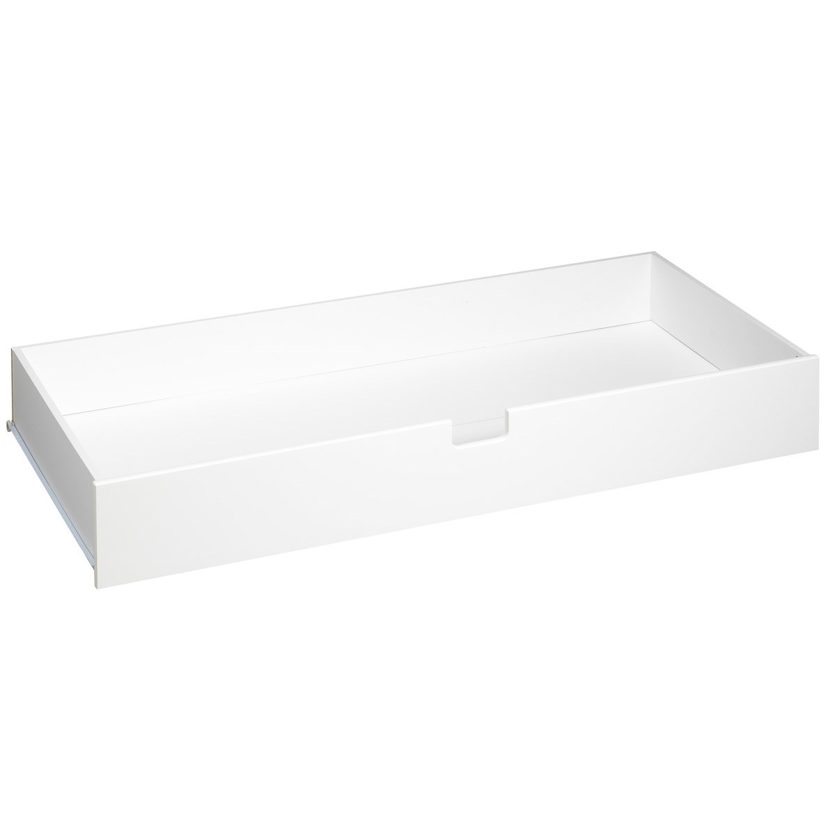 Tiroir de lit bébé 120x60 en bois blanc Tiroir de lit bébé 120x60 en bois blanc
