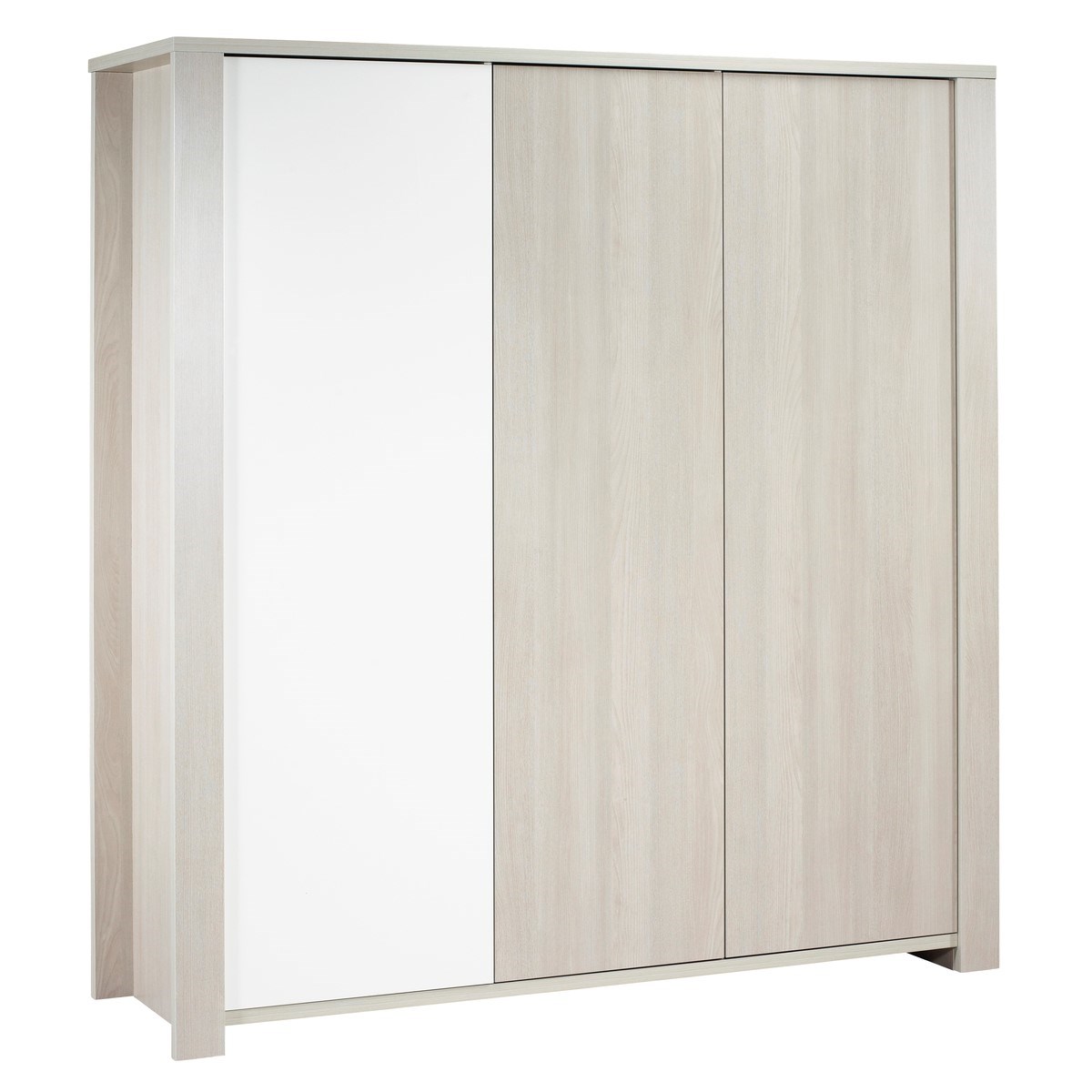Armoire 3 portes en bois beige Armoire 3 portes en bois beige