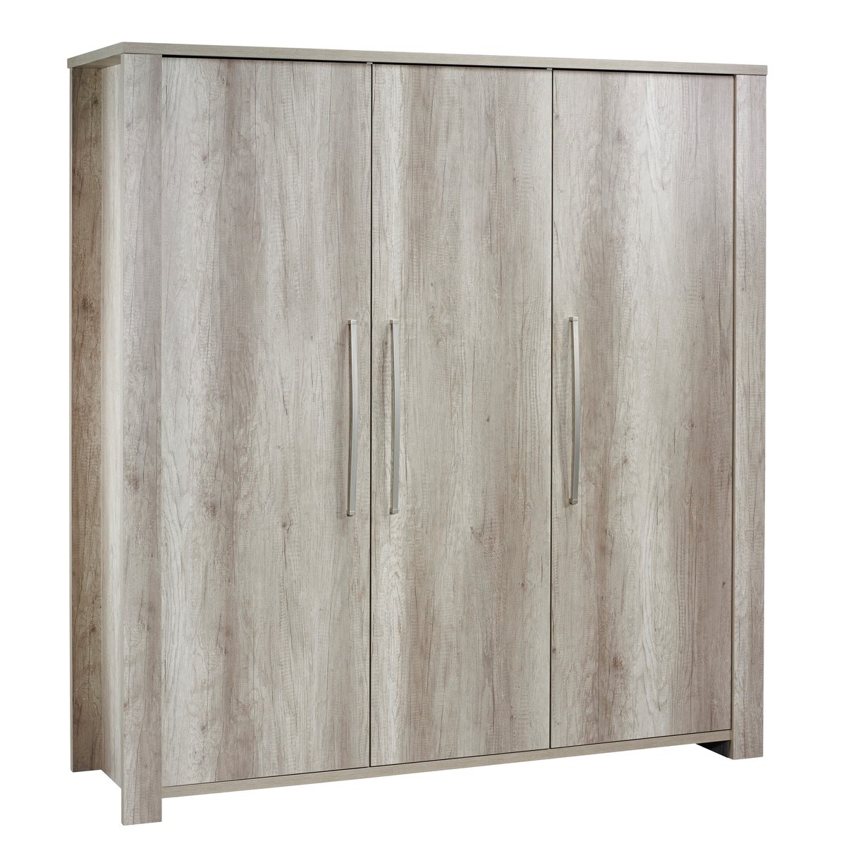 Armoire 3 portes en bois marron Armoire 3 portes en bois marron