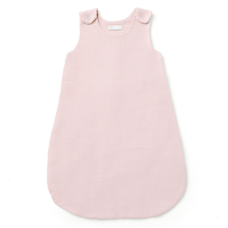 Gigoteuse été en double gaze de coton rose pale (6-24 mois) Gigoteuse été en double gaze de coton rose pale (6-24 mois)