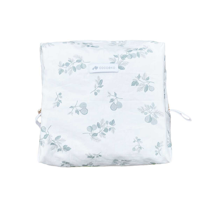 Trousse de toilette coton bio imprimé figuier Trousse de toilette coton bio imprimé figuier