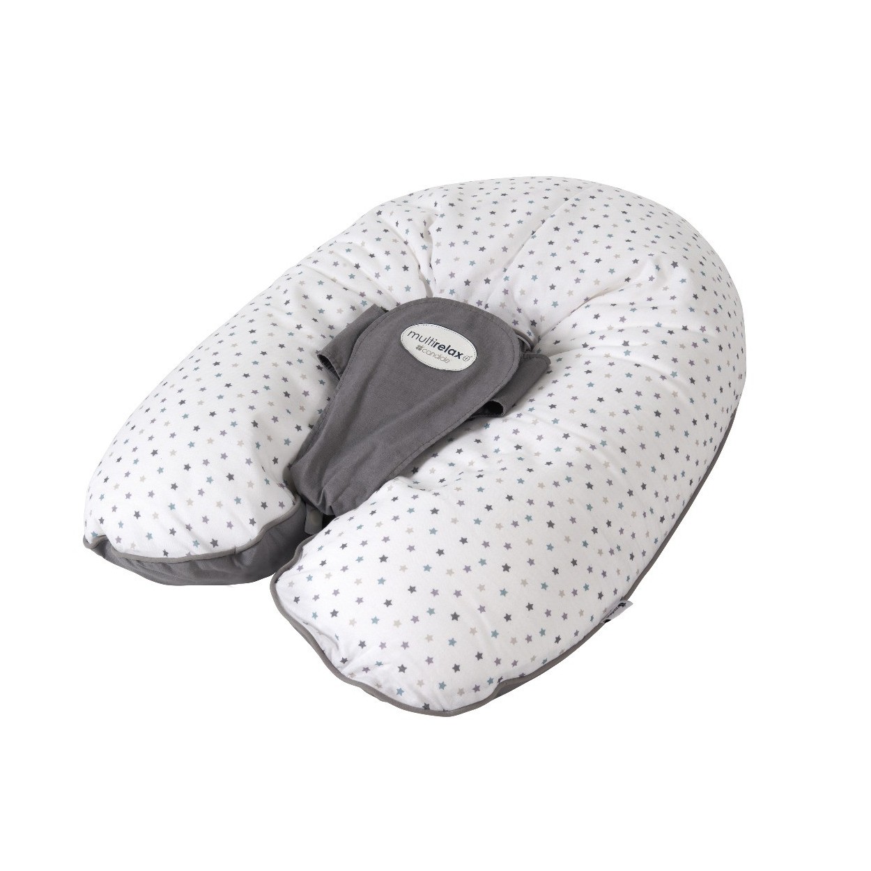 Coussin de maternité et d'allaitement Multirelax étoiles multicolores Coussin de maternité et d'allaitement Multirelax étoiles multicolores