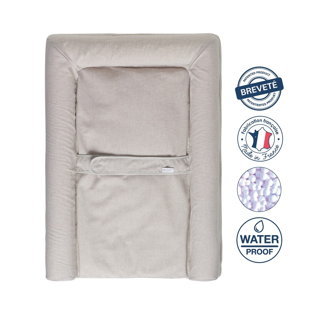 Matelas à langer Mat' Confort taupe chiné Matelas à langer Mat' Confort taupe chiné