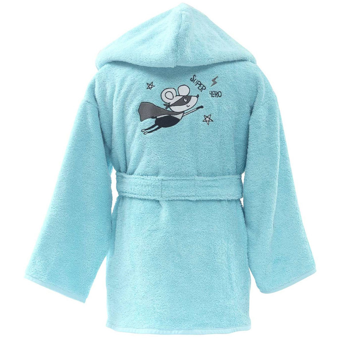 Peignoir enfant coton turquoise 6 ans Peignoir enfant coton turquoise 6 ans