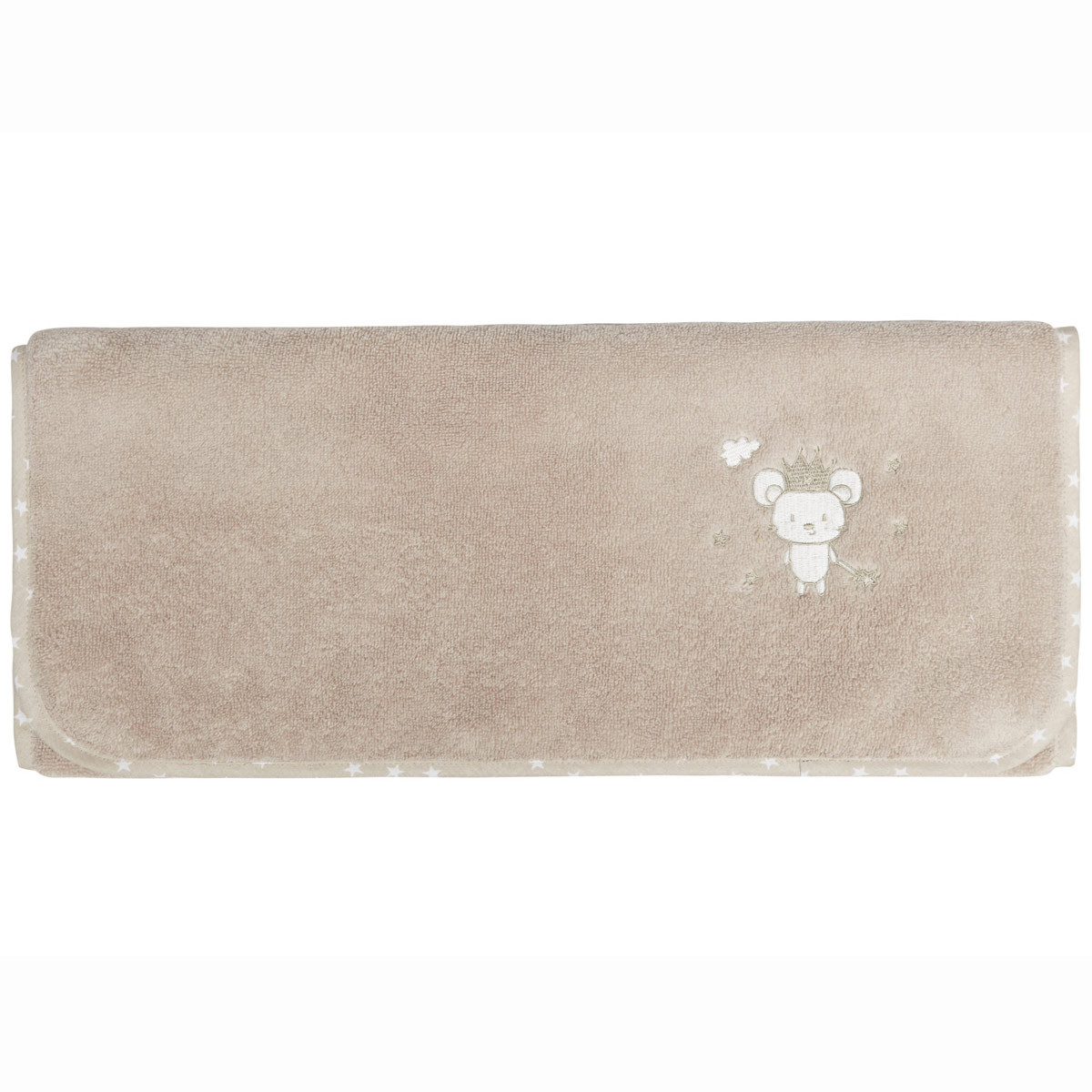 Serviette de toilette en coton peigné sable 50x90 cm Serviette de toilette en coton peigné sable 50x90 cm