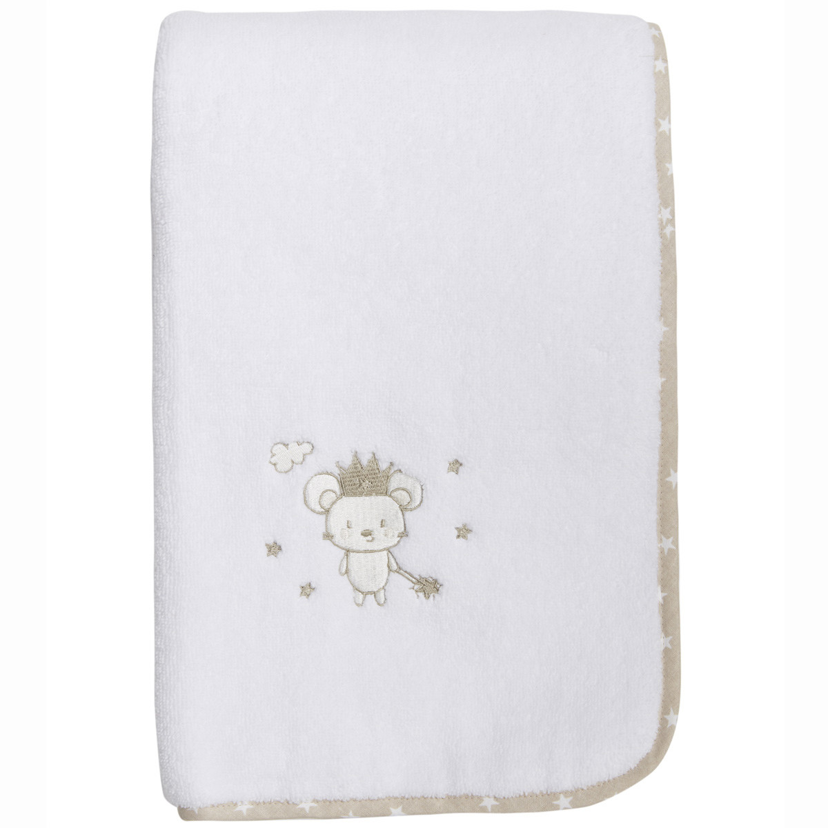 Drap de bain en coton peigné blanc 70x130 cm Drap de bain en coton peigné blanc 70x130 cm