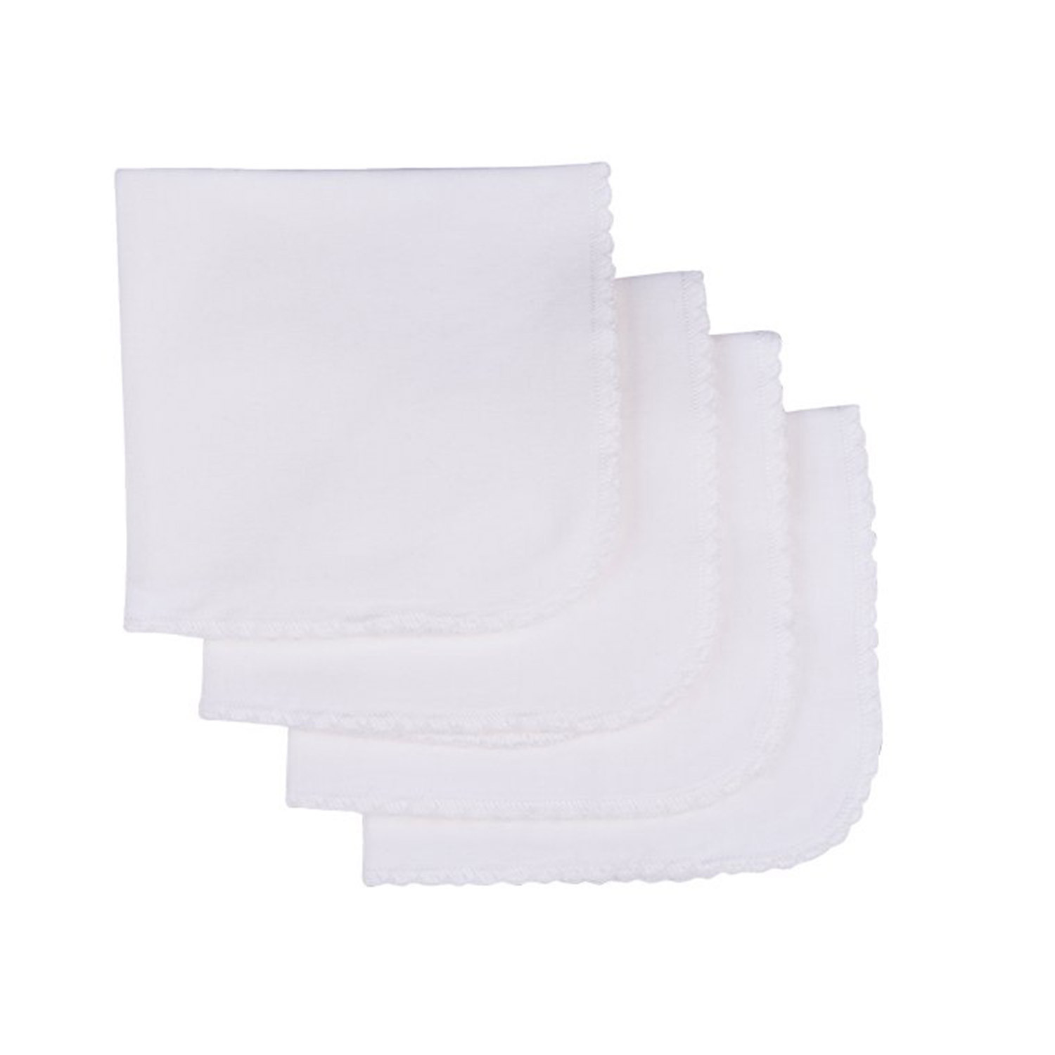 Lingettes lavables en coton biologique (lot de 4) écru bébé Lingettes lavables en coton biologique (lot de 4) écru bébé