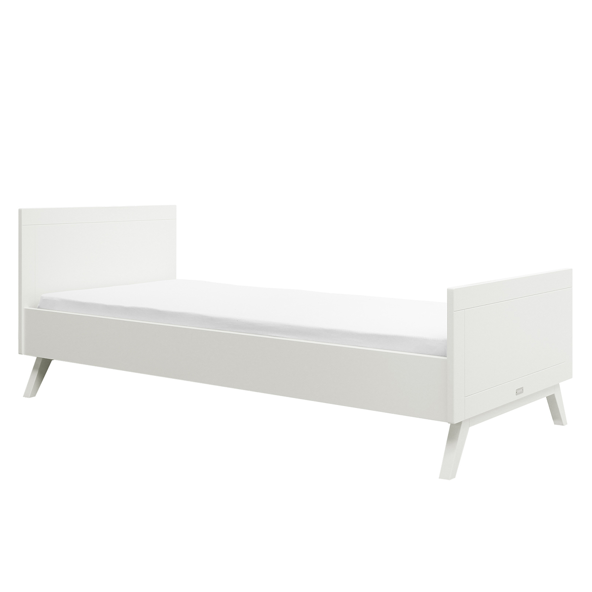 Lit 90x200 sommier inclus blanc