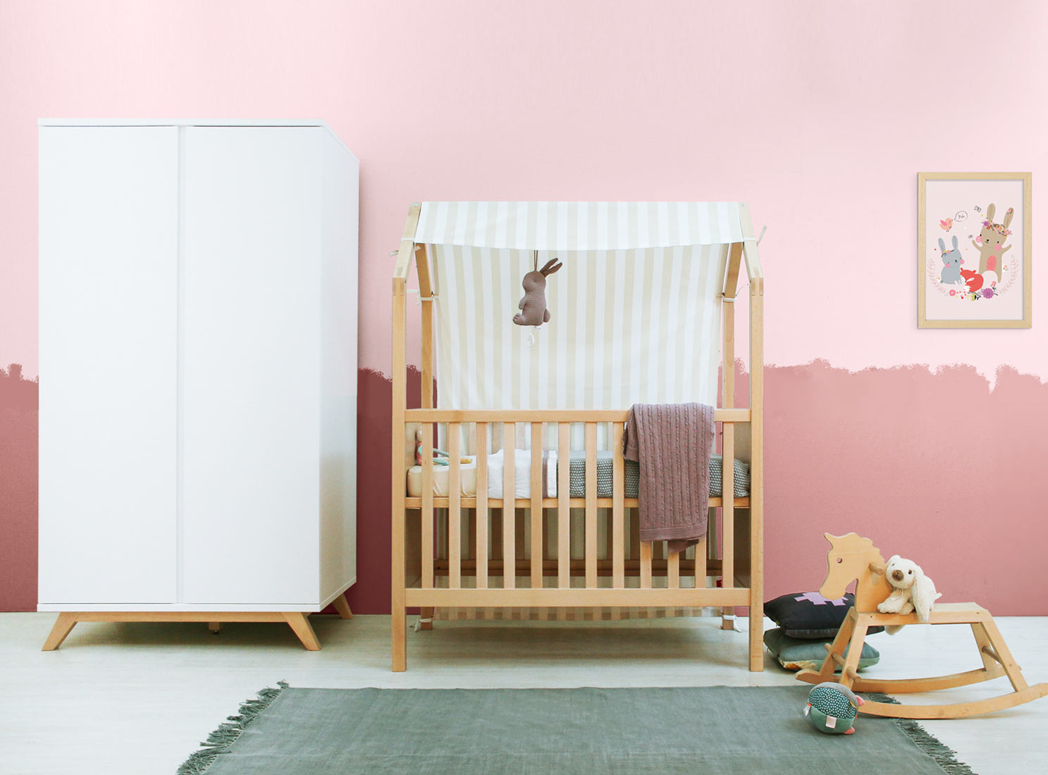 Lit bébé 60x120 naturel (Bopita) - Image 2