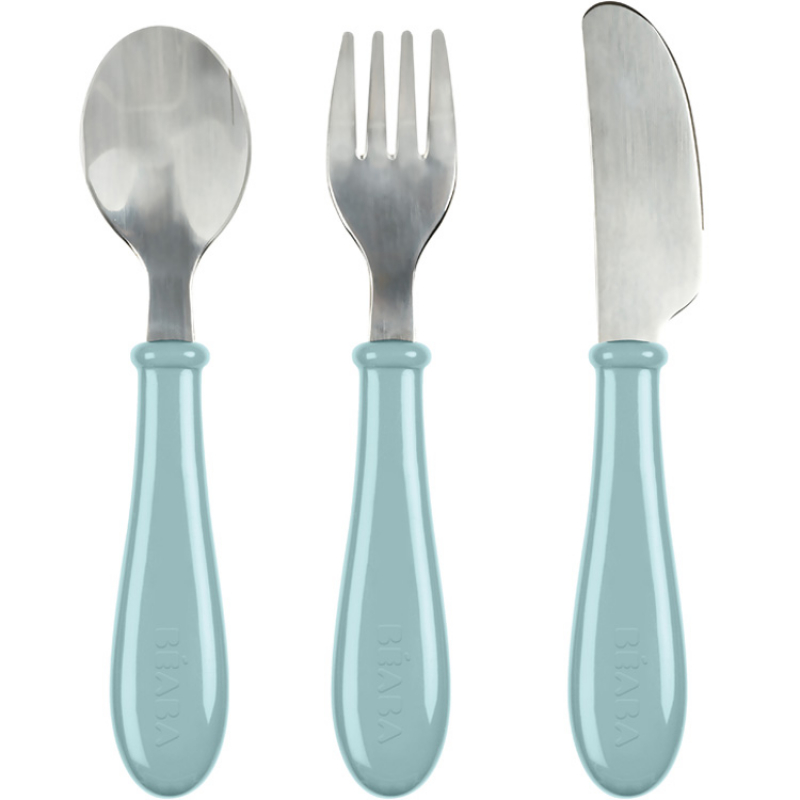 Set 3 couverts inox airy green