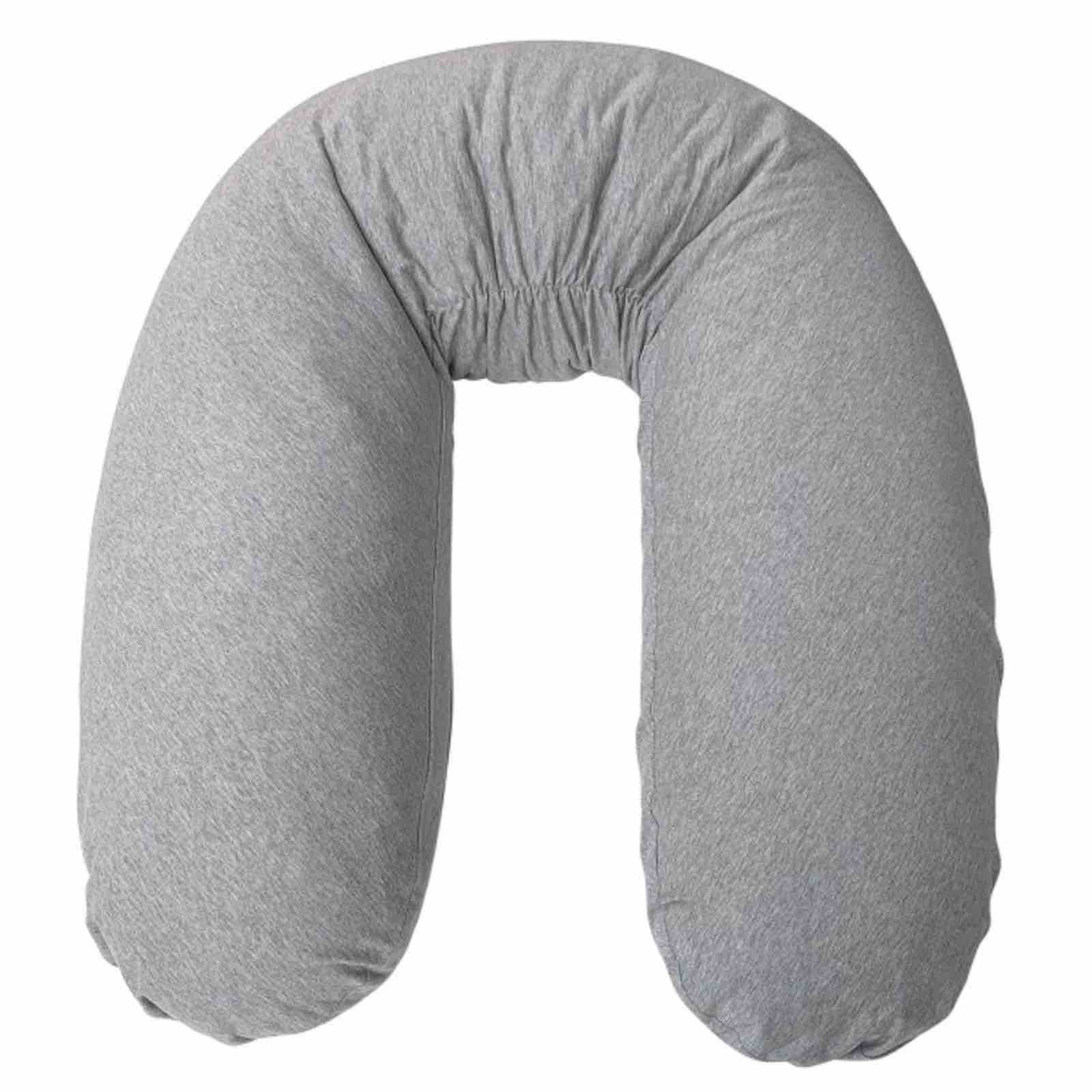 Housse pour coussin allaitement form fix en coton jersey gris bébé Housse pour coussin allaitement form fix en coton jersey gris bébé