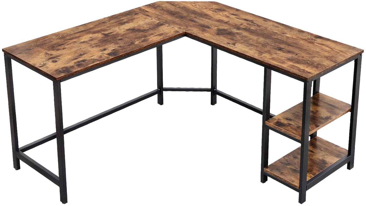 Bureau d'angle métal bois H75cm Bureau d'angle métal bois H75cm
