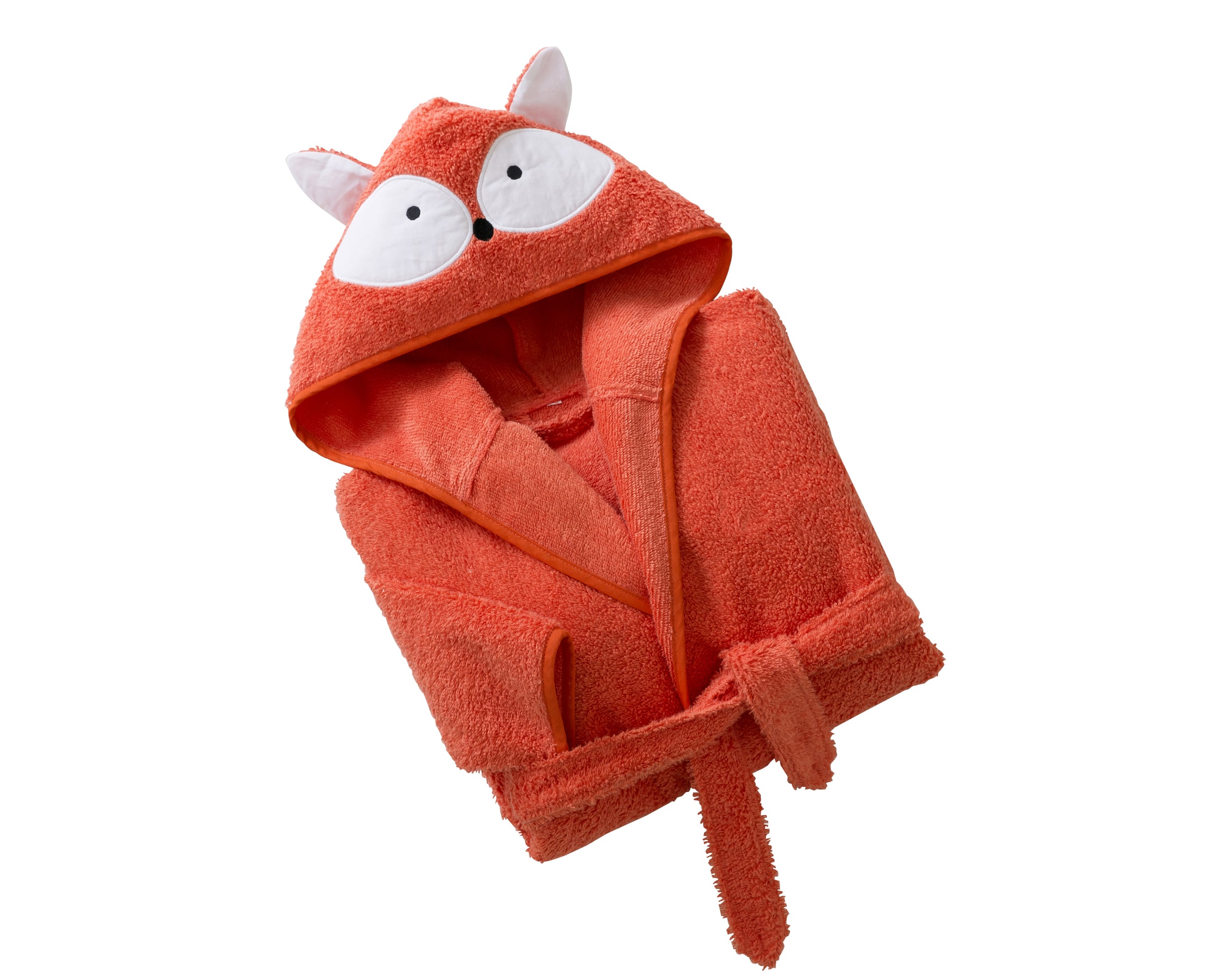 Peignoir enfant orange 4 ans en coton