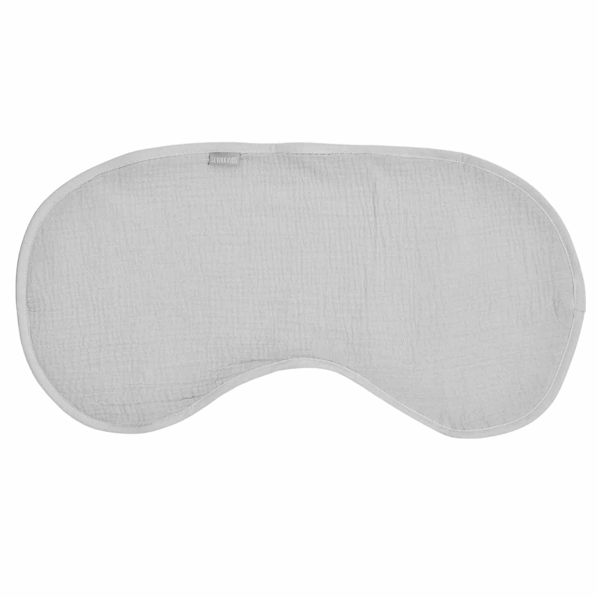 Bavoir d'épaule en gaze de coton et bambou gris bébé Bavoir d'épaule en gaze de coton et bambou gris bébé