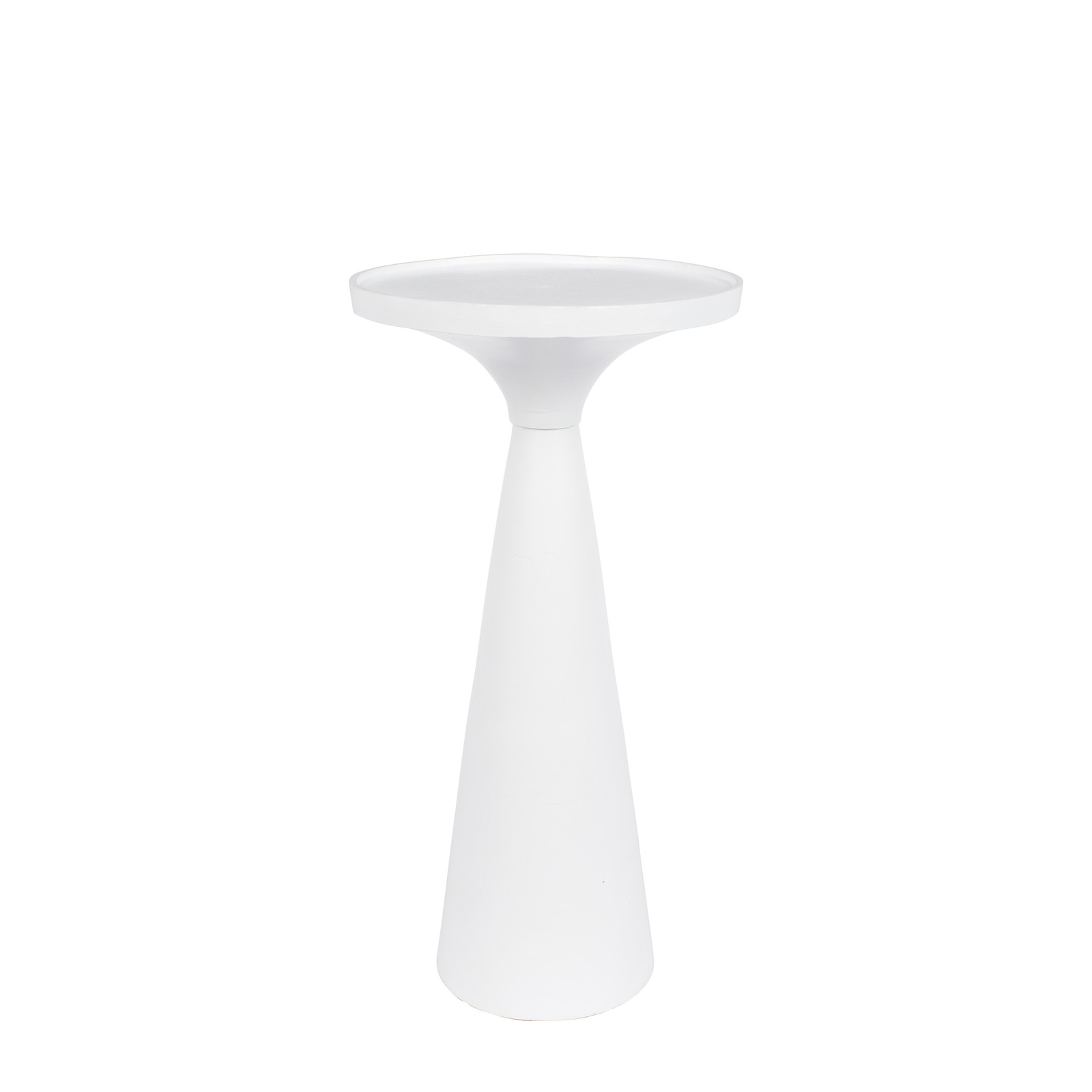 Table d&rsquo;appoint en métal blanc