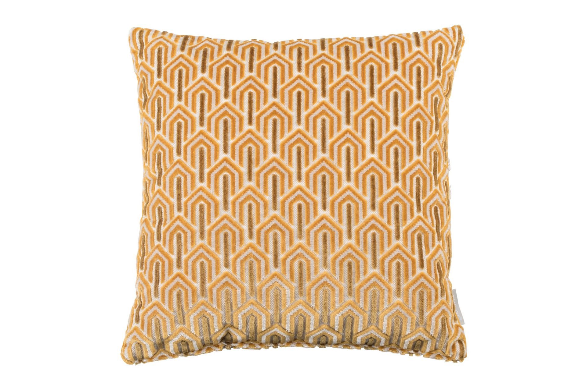 Coussin en tissu jaune Coussin en tissu jaune