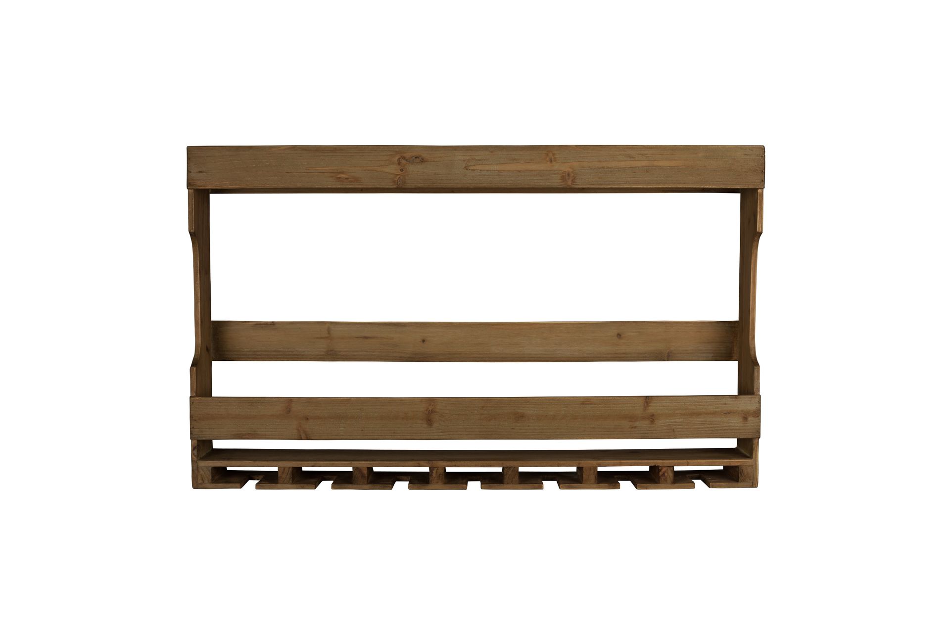 Etagère range bouteilles en bois marron Etagère range bouteilles en bois marron